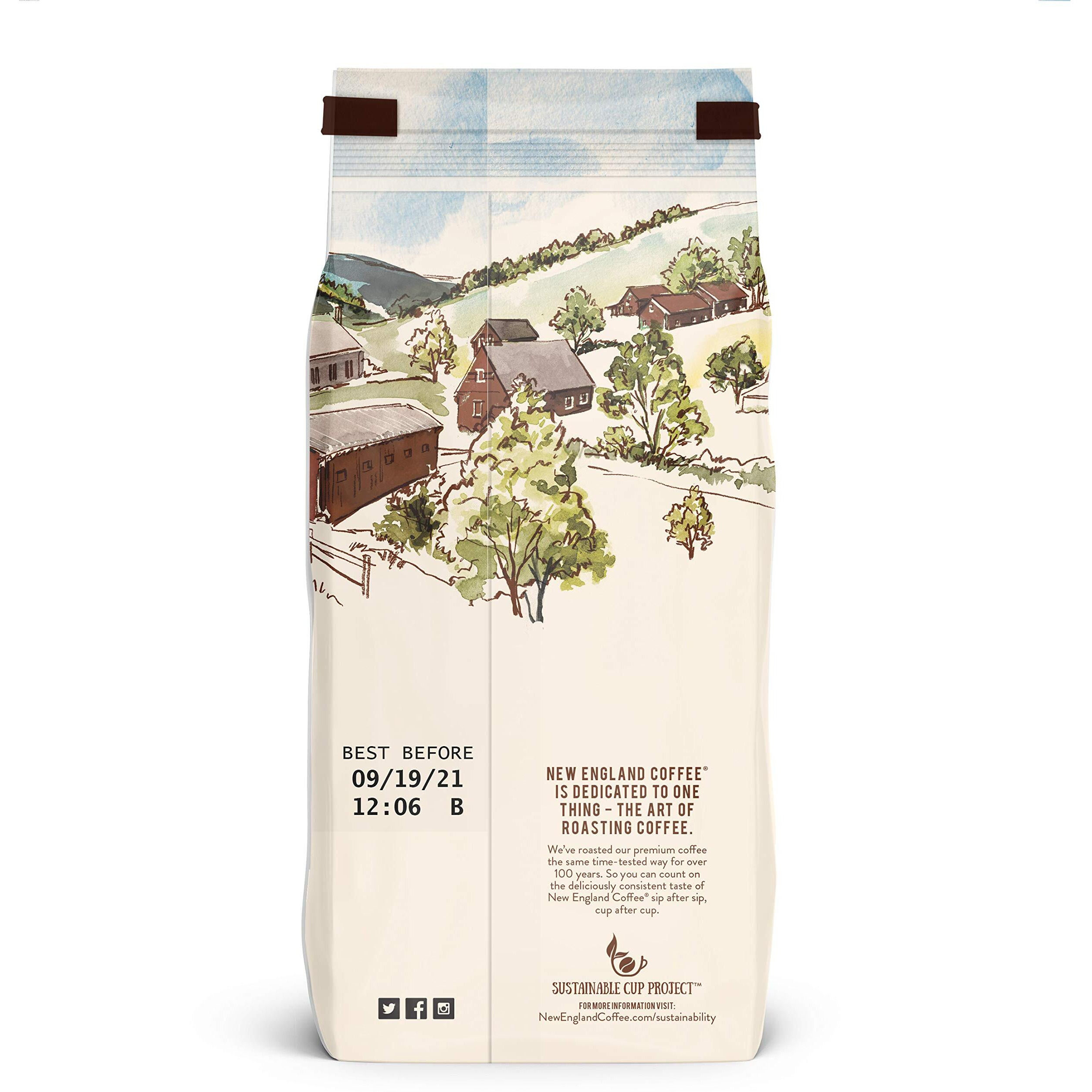 New England Coffee Caramel Macchiato Medium Roast Ground Coffee, 11Oz Bag (Pack Of 1)