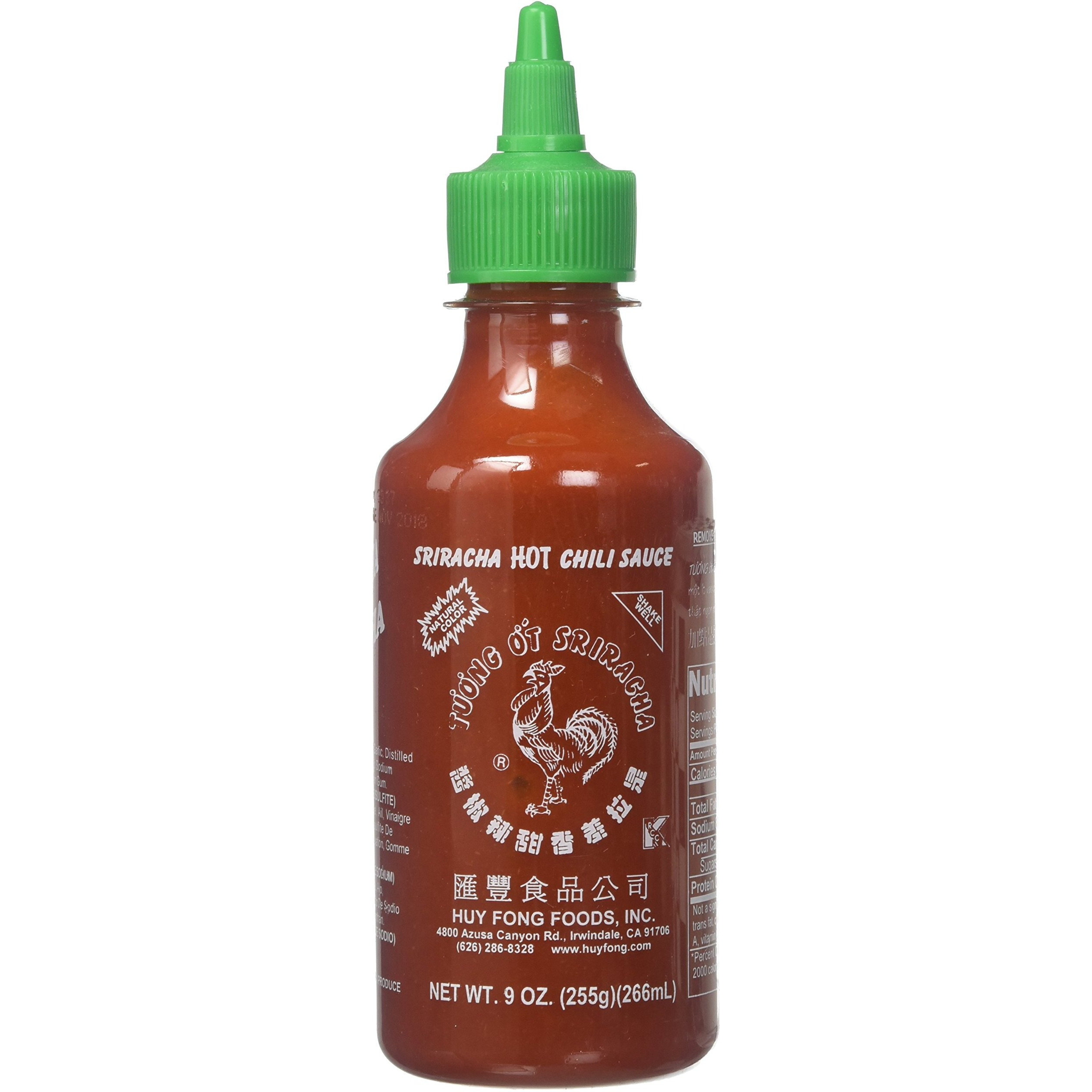 Huy Fong, Sriracha Hot Chili Sauce, 9 Ounce Bottle (10 Pack)