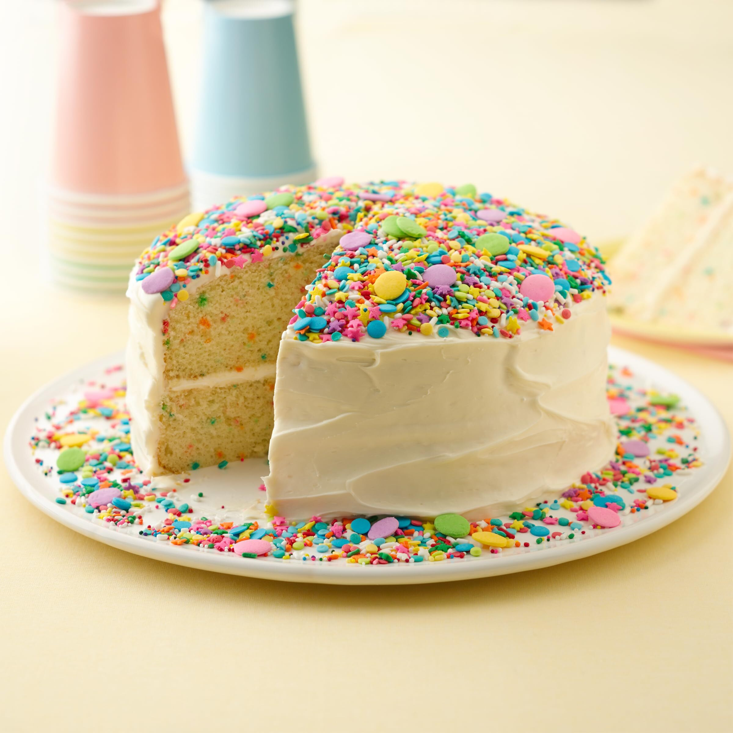 Betty Crocker Delights Super Moist Party Rainbow Chip Cake Mix, 13.25 Oz. (Pack Of 12)