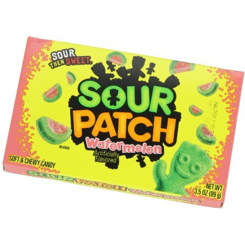 Sour Patch Kids Candy Watermelon, 3.5-Ounce Box(Pack Of 12)(Packaging May Vary)