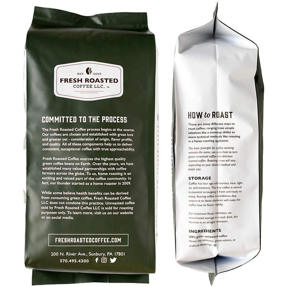 Fresh Roasted Coffee, Unroasted Sumatra Mandheling | Single Origin | Kosher | 5 Pound