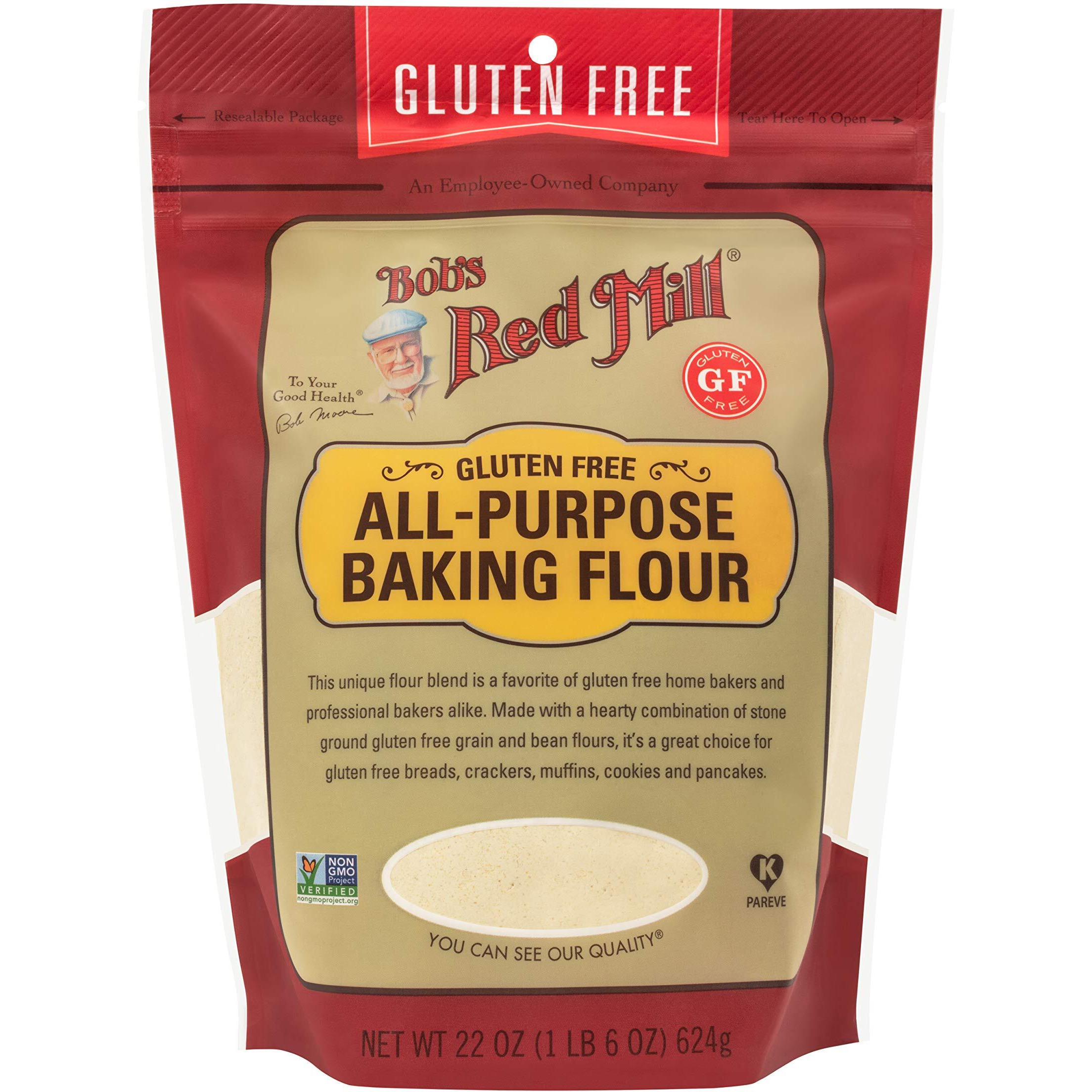 Bob's Red Mill Gluten Free All Purpose Baking Flour, 22-Ounce (Pack Of 4)