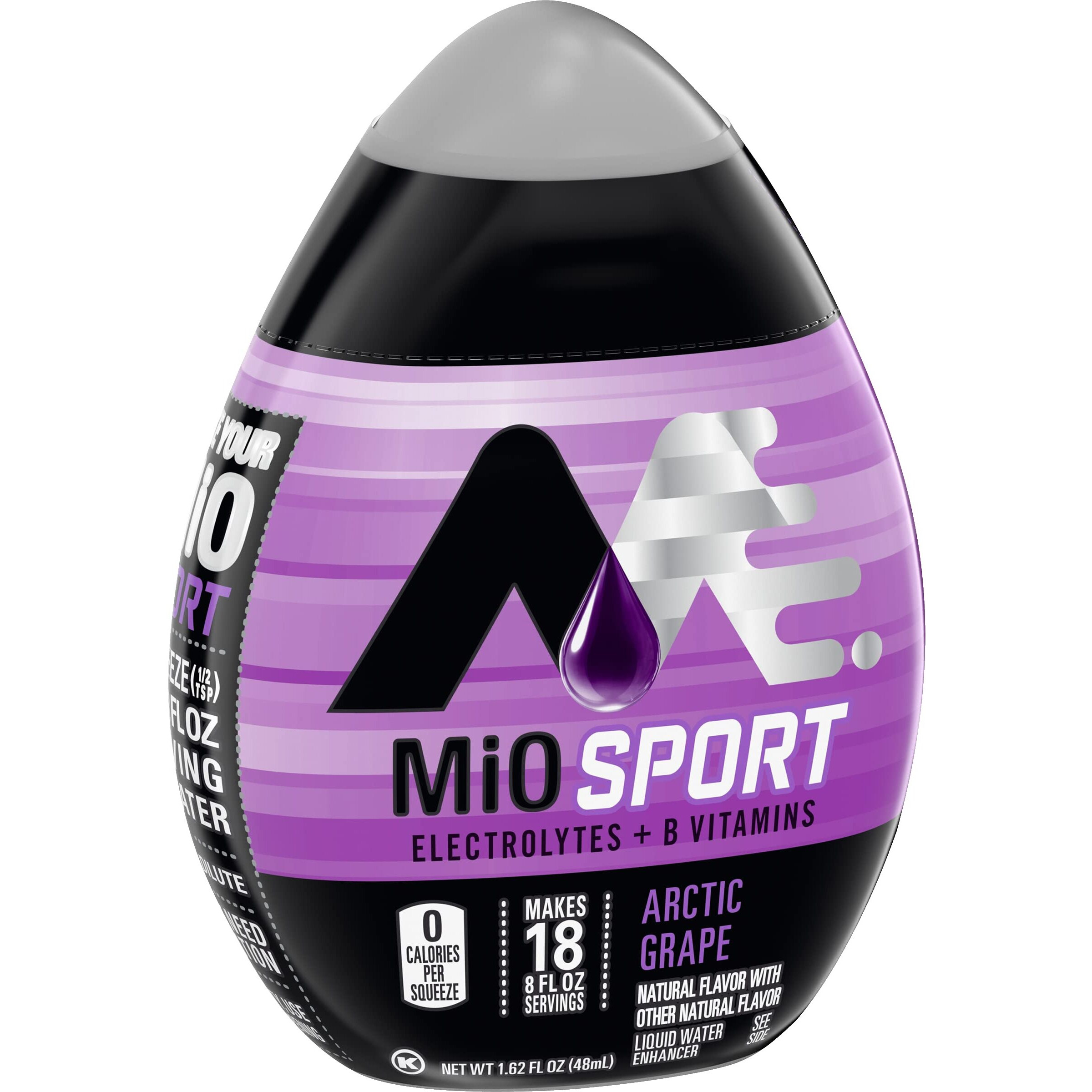 Mio Fit Water Enhancer - Arctic Grape, Makes 18 Servings + Vitamins, 1.62 Oz Each, (Pack Of 5)