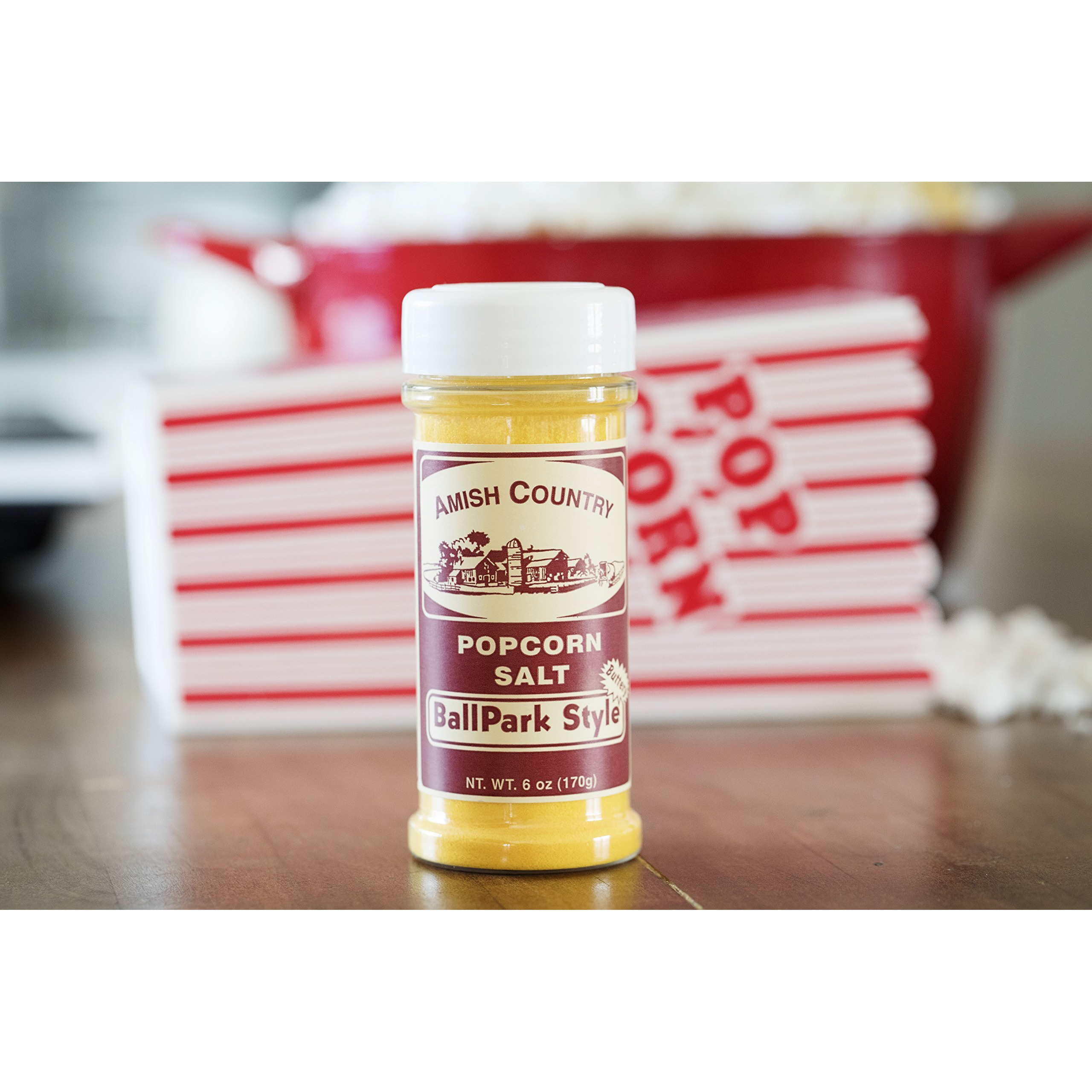 Amish Country Popcorn | Seasoning Variety Pack | 5 Bottles | Ballpark Buttersalt, Cheddar Cheese, White Cheddar, Ranch, Sour Cream And Onion | Old Fashioned, Non-Gmo And Gluten Free
