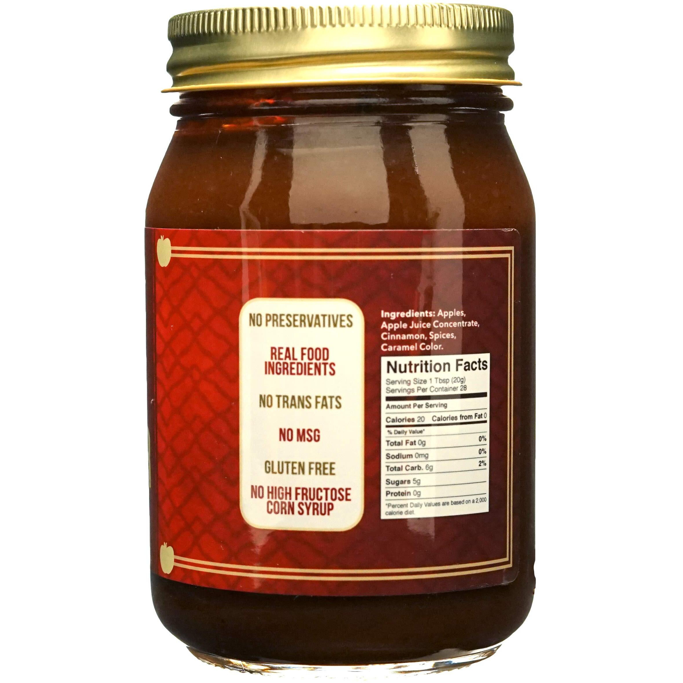 Green Jay Gourmet Low Sugar Apple Butter - All-Natural, Gluten-Free Fruit Spread - Apple Spread With Apples, Cinnamon & Spices - Gourmet Fruit Butter - No Added Sugar Or Corn Syrup - 19 Ounces