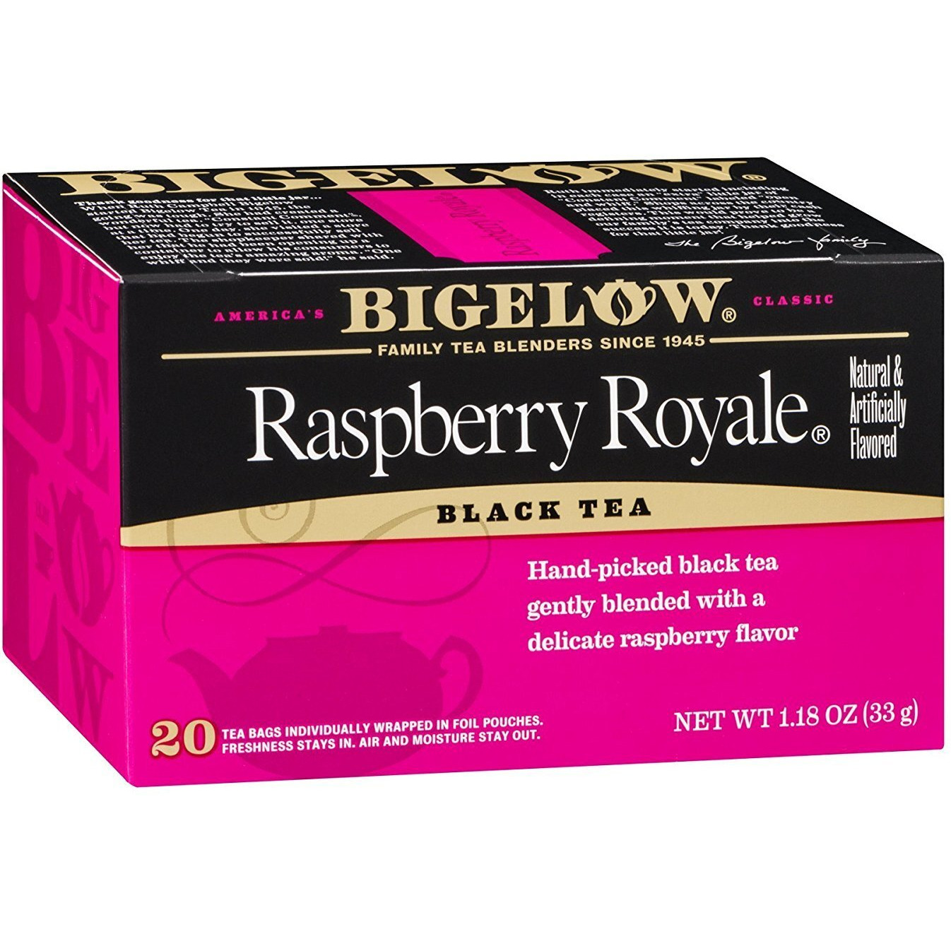 Bigelow Tea Raspberry Royale 20 Bags (Pack Of 12)