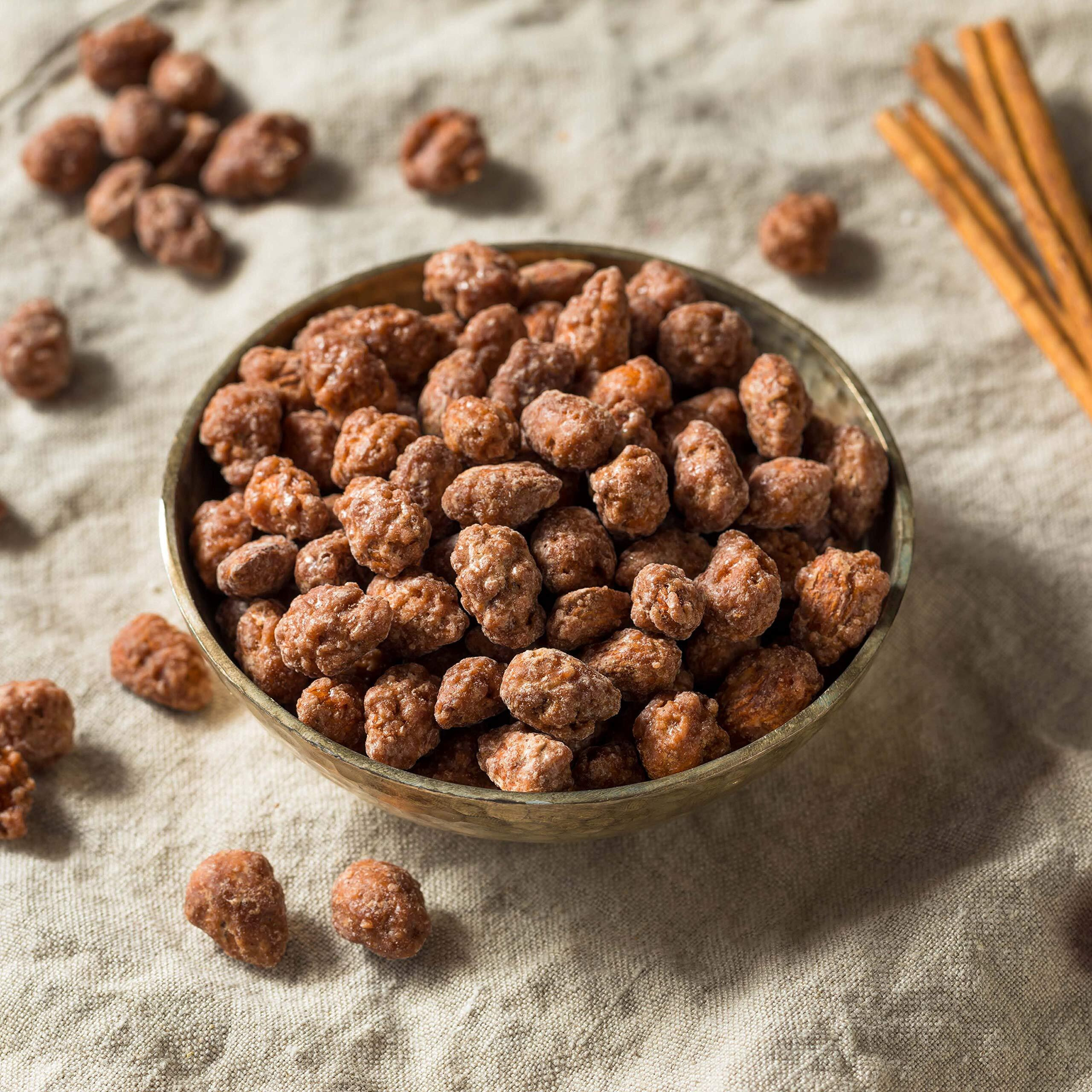 Almond Brothers Roasted Almonds - Hand Crafted Cinnamon Glazed Roasted Almonds, Gluten-Free, Non-Gmo, Candied Almonds, Gourmet Almond Snack -Almonds Cinnamon Roasted, (2 Pound, Pack Of 1)