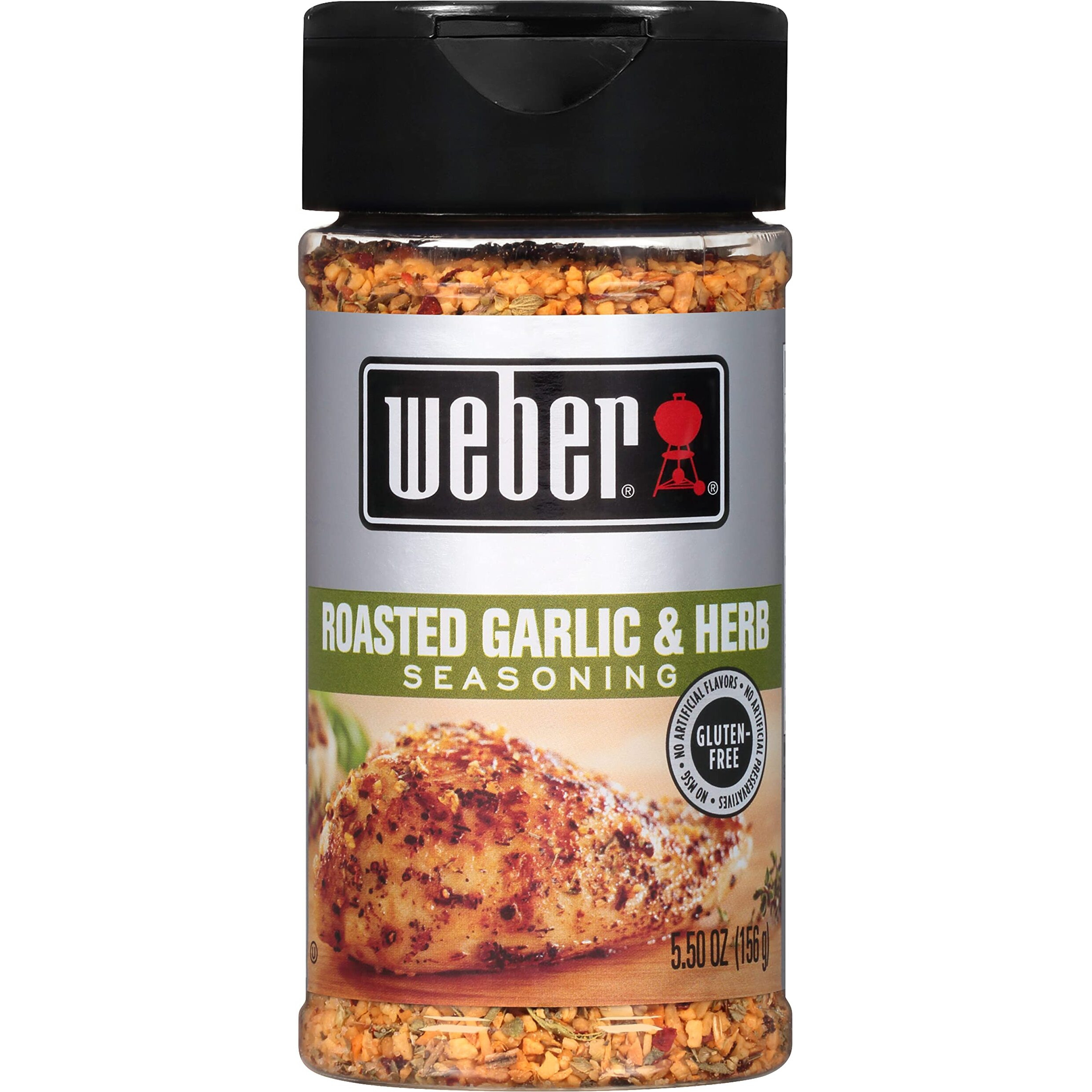 Weber Roasted Garlic & Herb Seasoning, 5.5 Ounce Shaker (Pack Of 6)