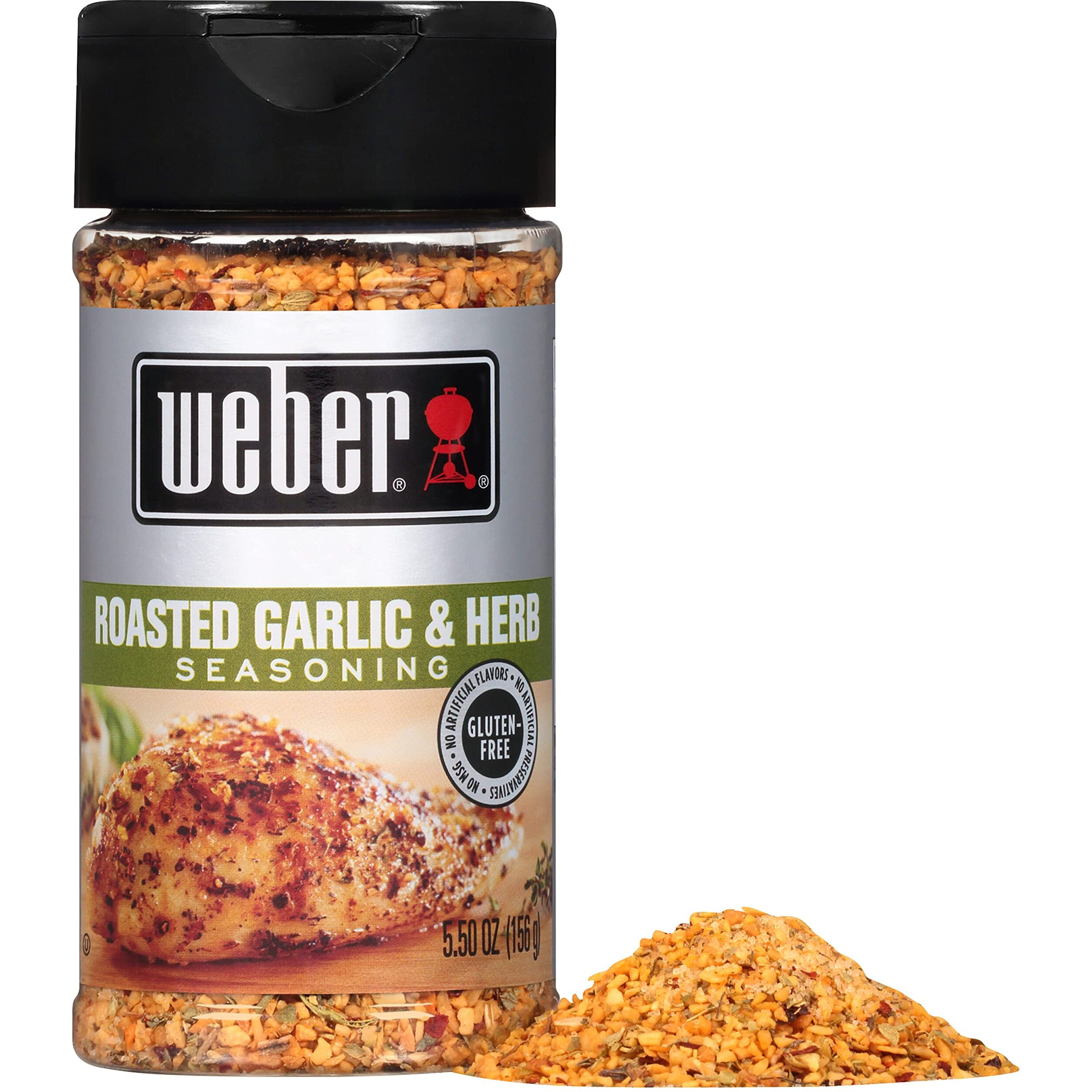 Weber Roasted Garlic & Herb Seasoning, 5.5 Ounce Shaker (Pack Of 6)