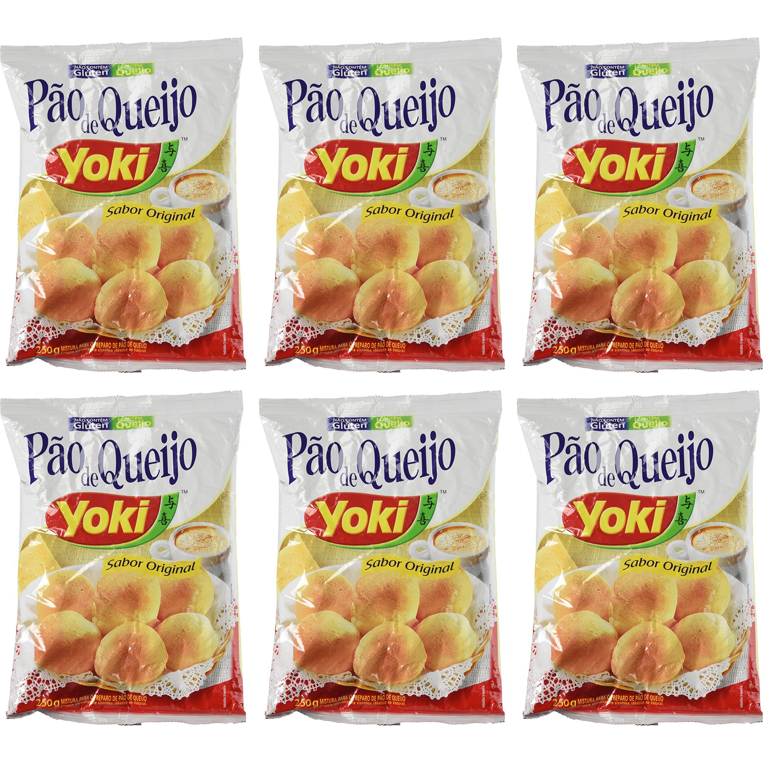 Cheese Bread Mix - Mistura Para Po De Queijo - Yoki - 8.80 Oz (250G) - Gluten-Free - (Pack Of 06)