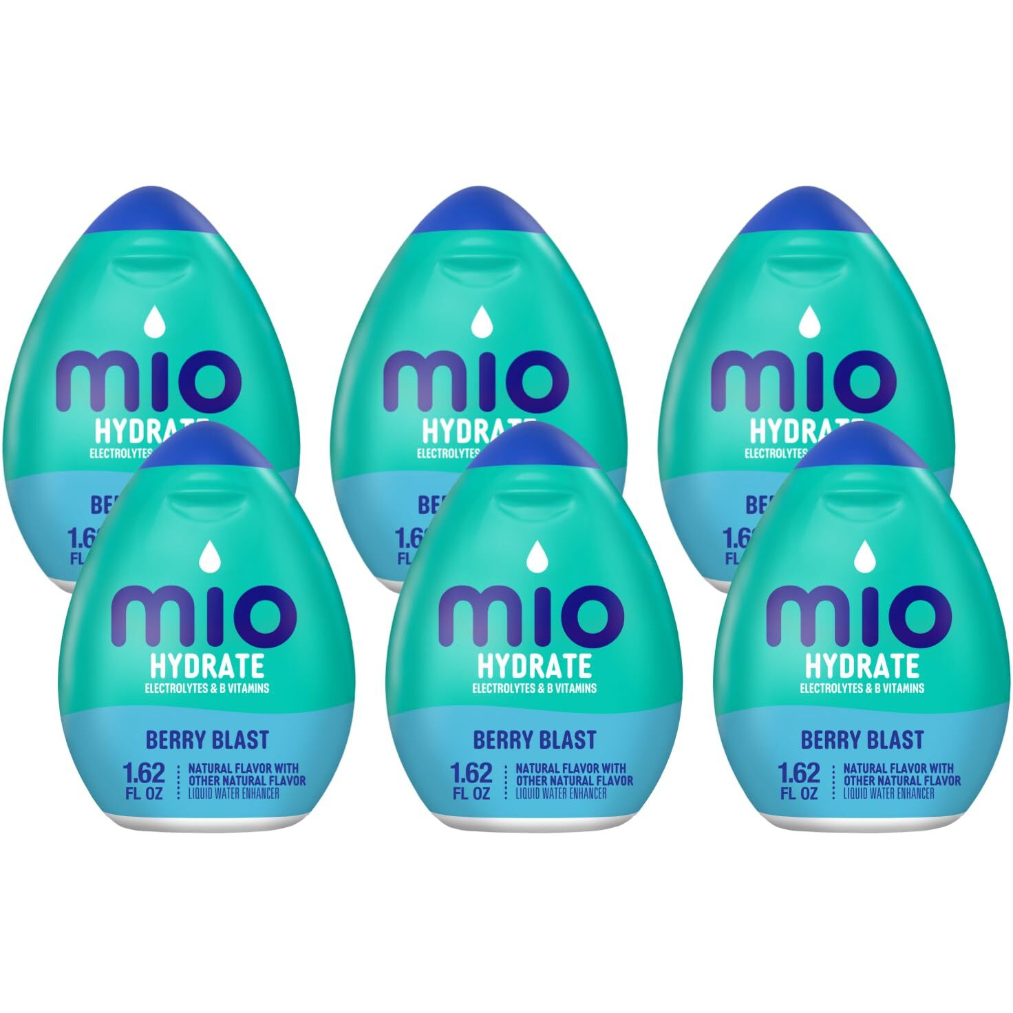 Mio Sport Liquid Water Enhancer, Berry Blast, 1.62 Oz, 6-Pack