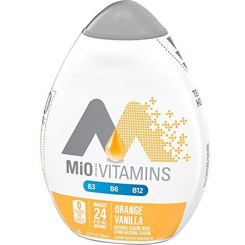 Mio Vitamins Liquid Water Enhancer, Orange Vanilla, 1.62 Oz, (Pack Of 8)