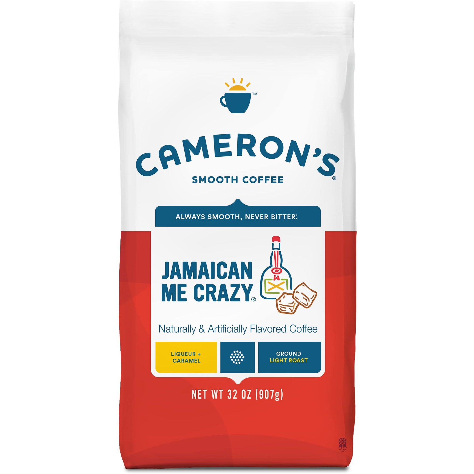 Cameron's Coffee Roasted Ground Coffee Bag, Jamaican Me Crazy, 32 Ounce, Pack Of 1