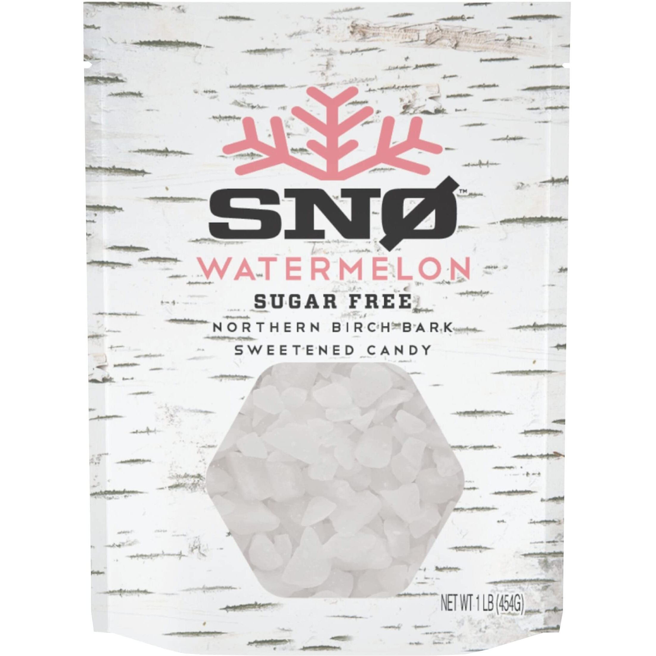 Watermelon Keto Xylitol Candy Chips - Sn 1Lb Bag - Sugar-Free Candy With Only 2 Ingredients | Low Carbs, Diabetic-Friendly, Non-Gmo, Vegan, Gf & Kosher | Purest Candy In The World