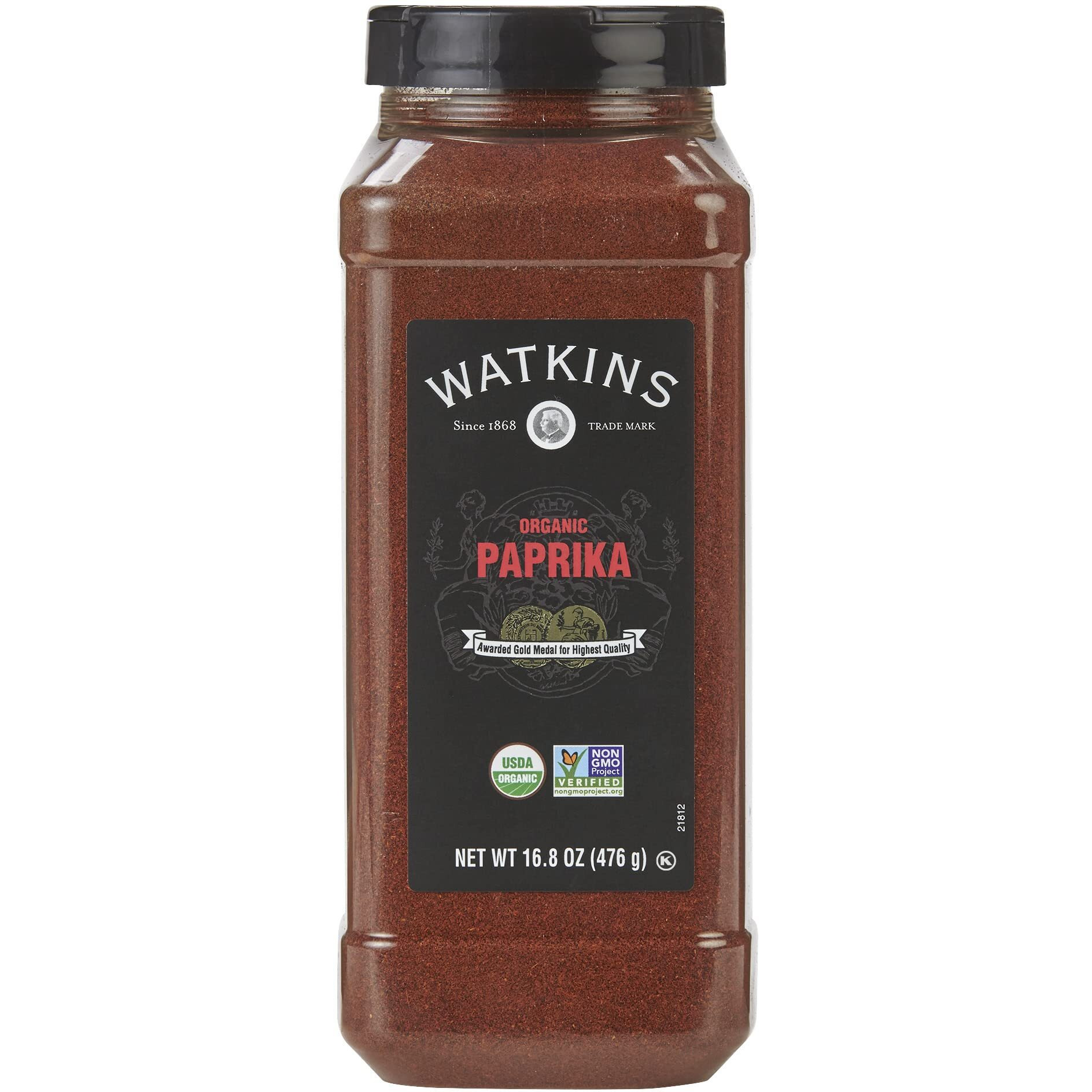 Watkins Gourmet Spice, Organic Paprika, Bulk Food Service Size, 16.8 Oz (Pack Of 1)