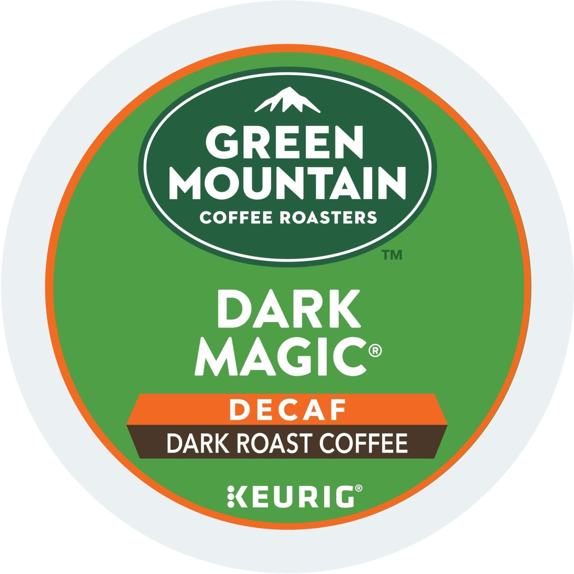 Green Mountain Coffee Dark Magic Decaf Keurig K-Cups Coffee, 12 Count
