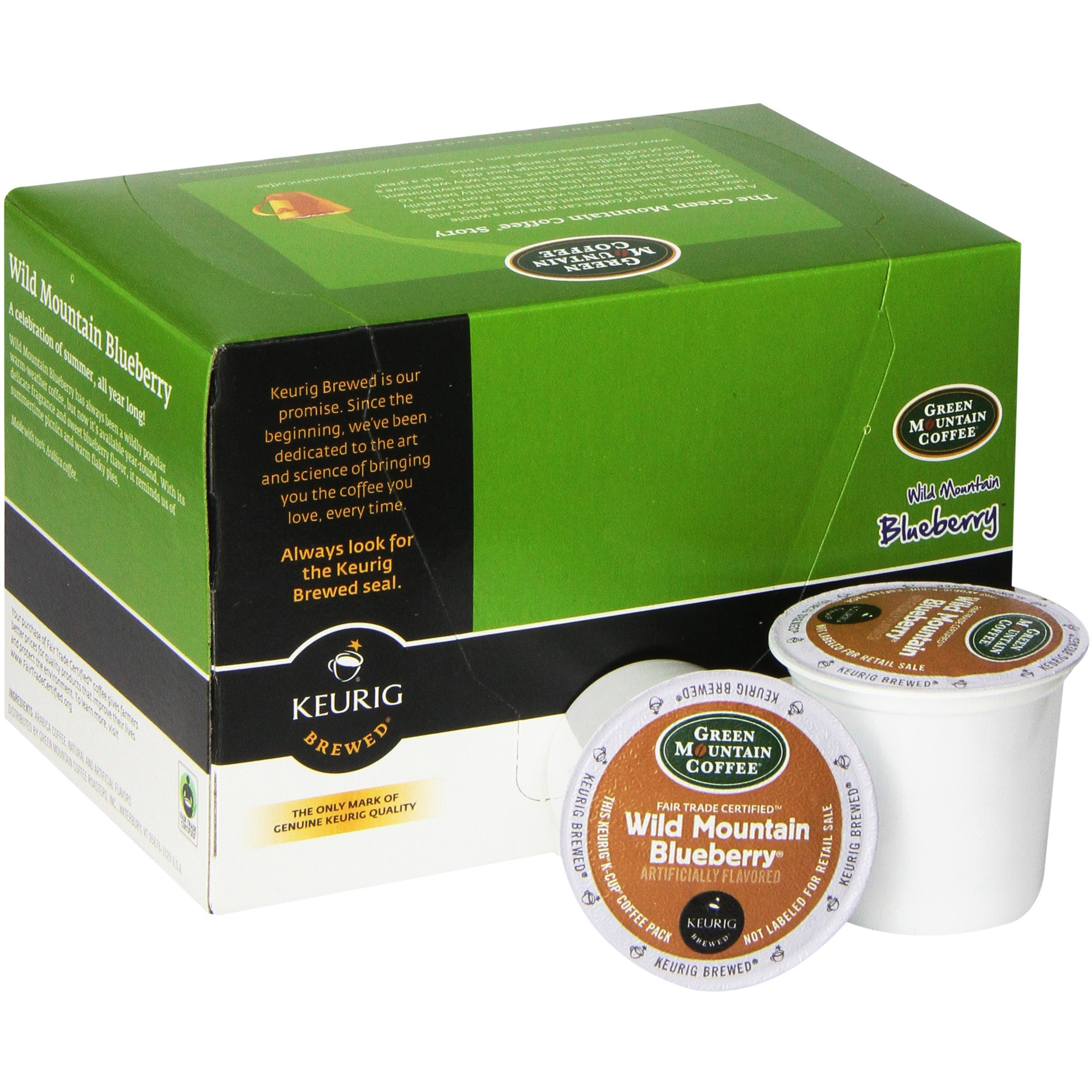 Green Mountain Coffee K-Cup, Wild Mountain Blueberry, 12-Count