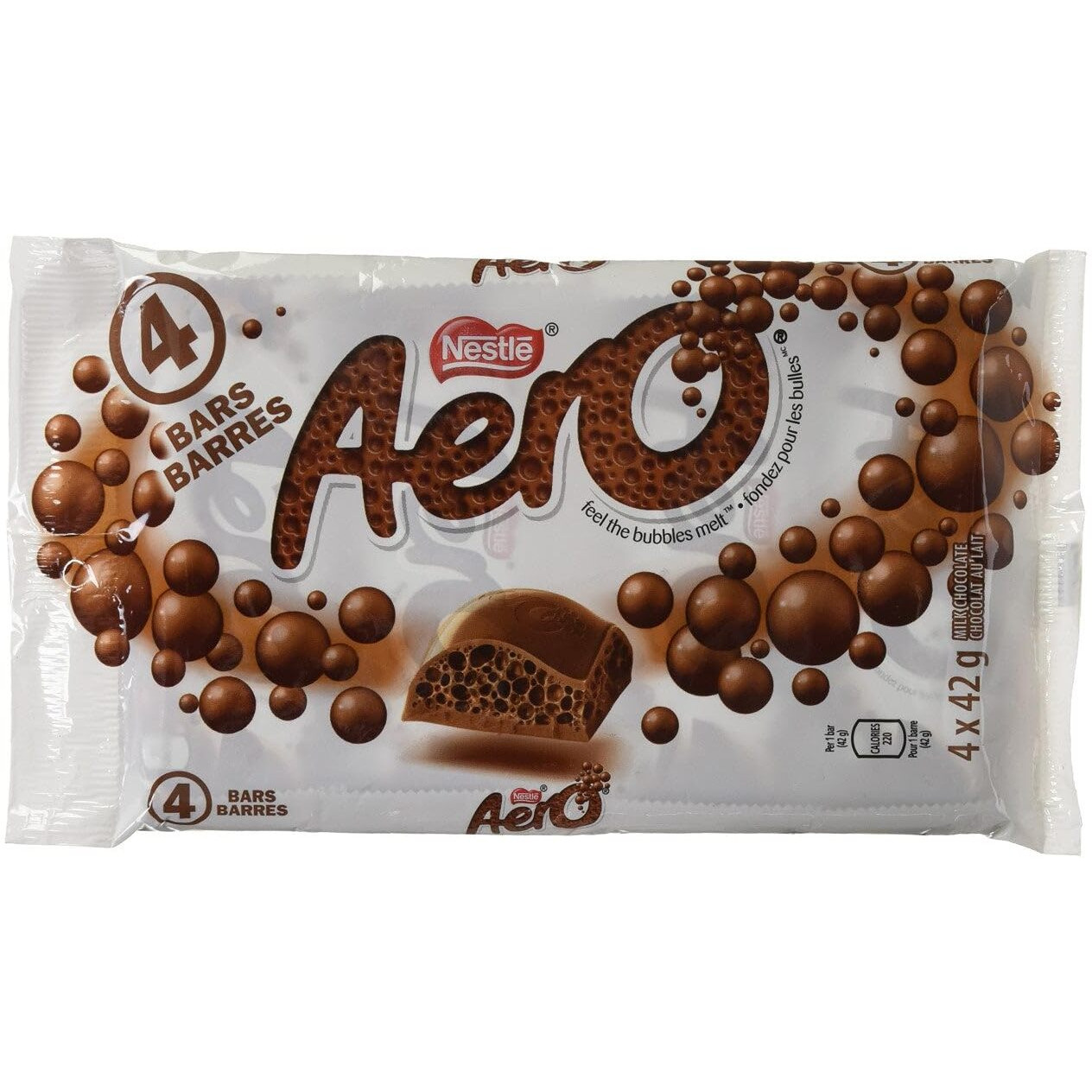 Aero Milk Chocolate, 4X42G, Multipack