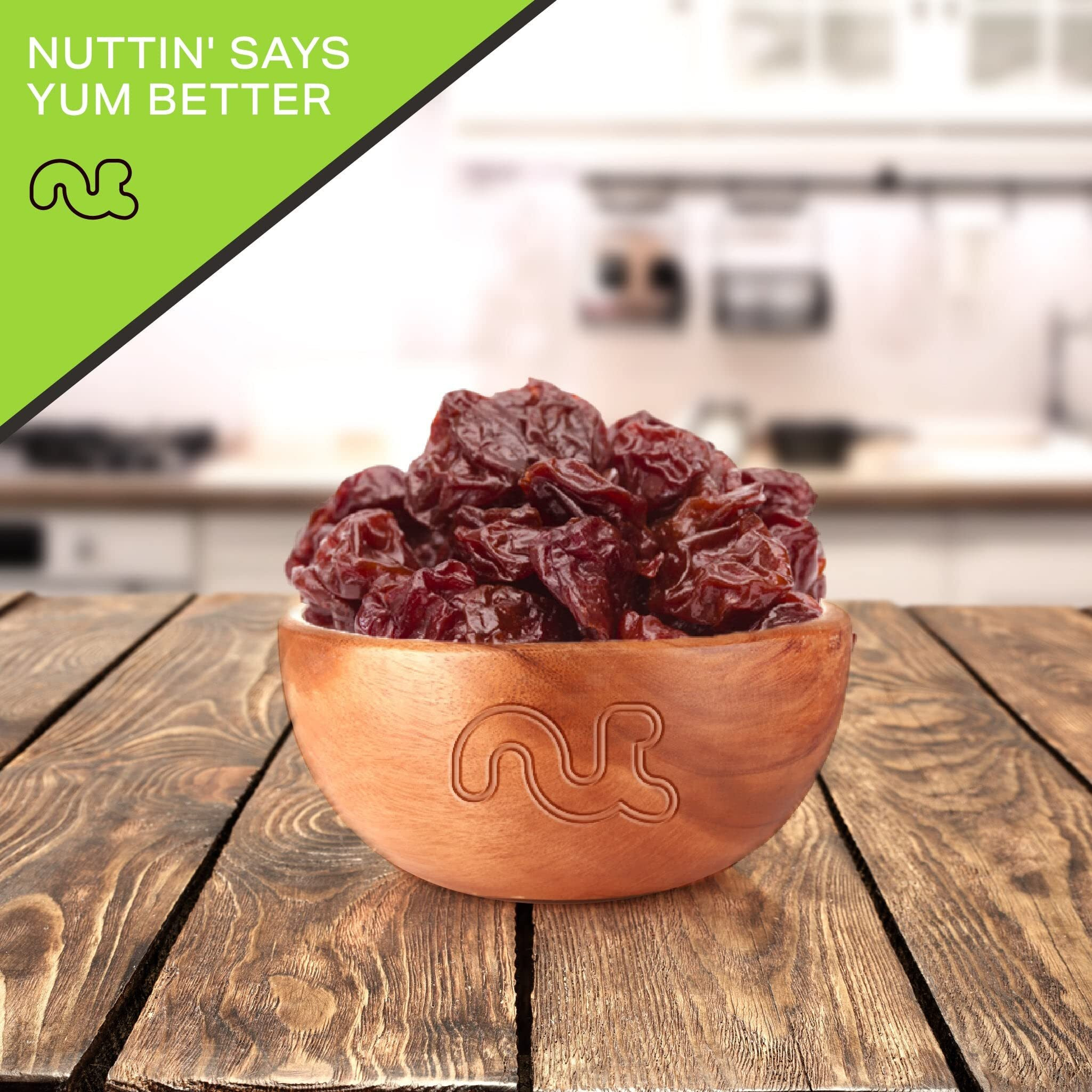 Nut Cravings Dry Fruits - Sun Dried Sour Tart Cherries, Lightly Sweetened (32Oz - 2 Lb) Packed Fresh In Resealable Bag - Sweet Snack, Healthy Food, All Natural, Vegan, Kosher Certified