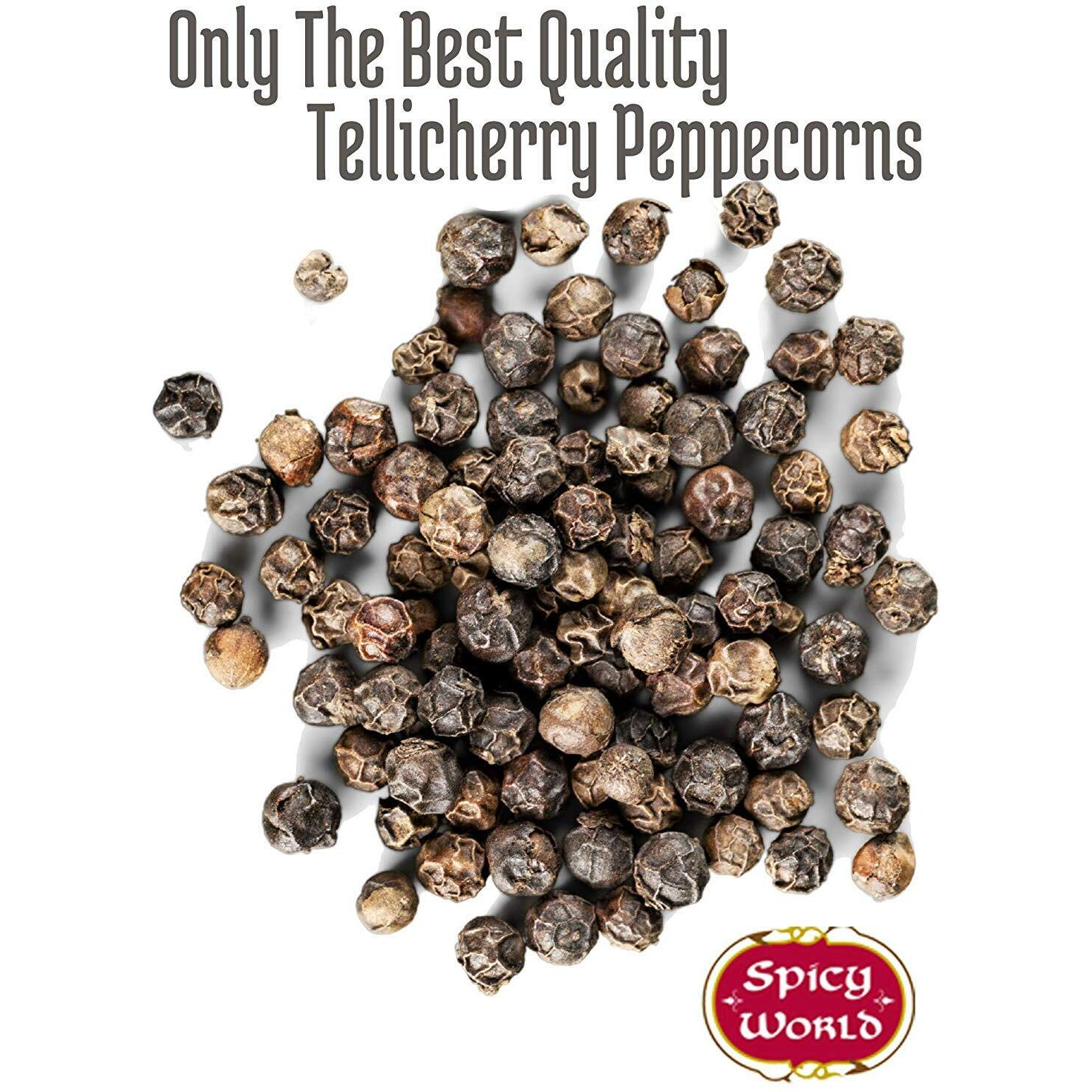 Spicy World Whole Black Peppercorns 1.75 Pound Bag - Steam Sterilized- Non-Gmo Black Pepper - Peppercorns For Grinder Refill