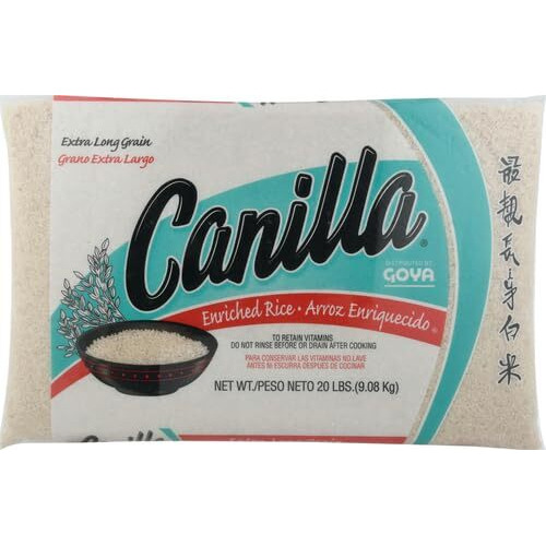 Goya Foods Canilla Extra Long Grain White Rice, 20 Pound