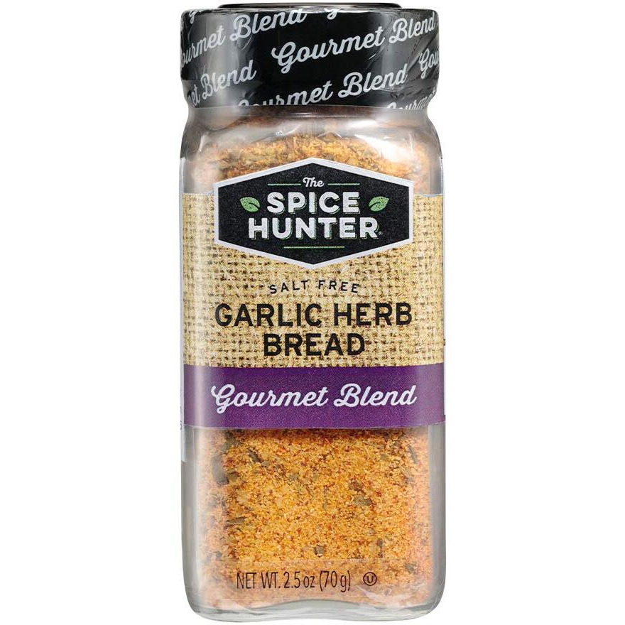 The Spice Hunter Bread Seasoning Blend Jar, Garlic Herb, 2.5 Ounce