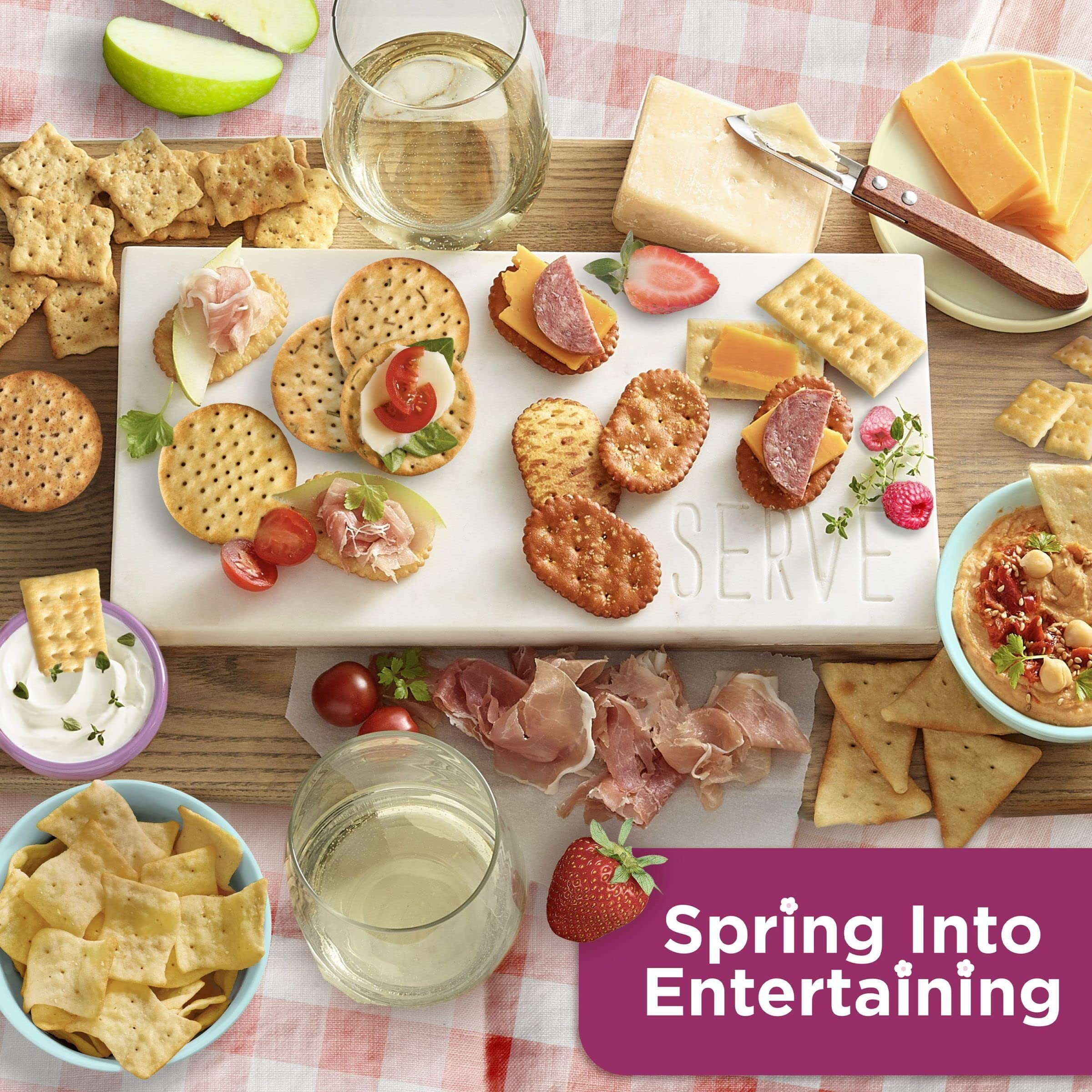 Town House Oven Baked Crackers, Lunch Snacks, Snack Crackers, Family Size, Original, 20.7Oz Box (1 Box)