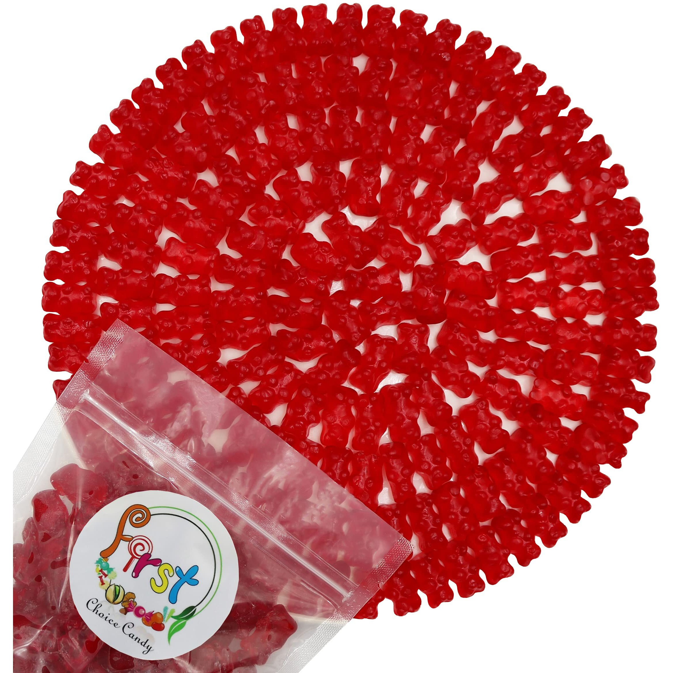 Firstchoicecandy Gummy Bears (Red Wild Cherry, 2.5 Pound (Pack Of 1))