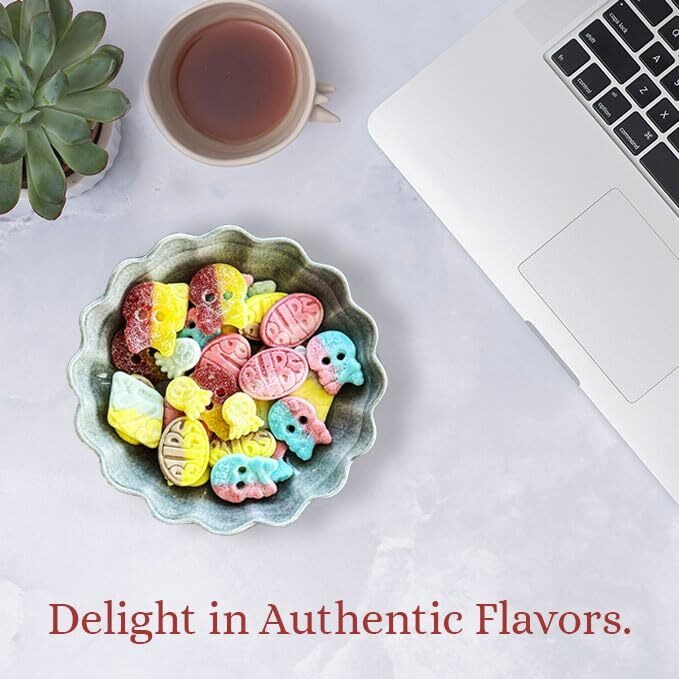 Bubs Swedish Candy Mix - Big Ovals, Skulls, And More - Sweet And Sour Swedish Gummies - 1 Pound Of Godis From Sweden