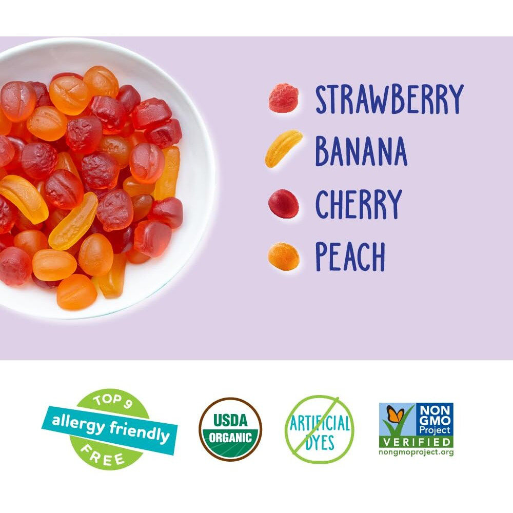 Yumearth Organic Fruit Snacks - Fruit Gummies Snack Packs, Gluten Free Snacks For Kids - Allergy Friendly, Non-Gmo, Vegan, No Artificial Flavors Or Dyes - 0.7 Oz. (Pack Of 35)