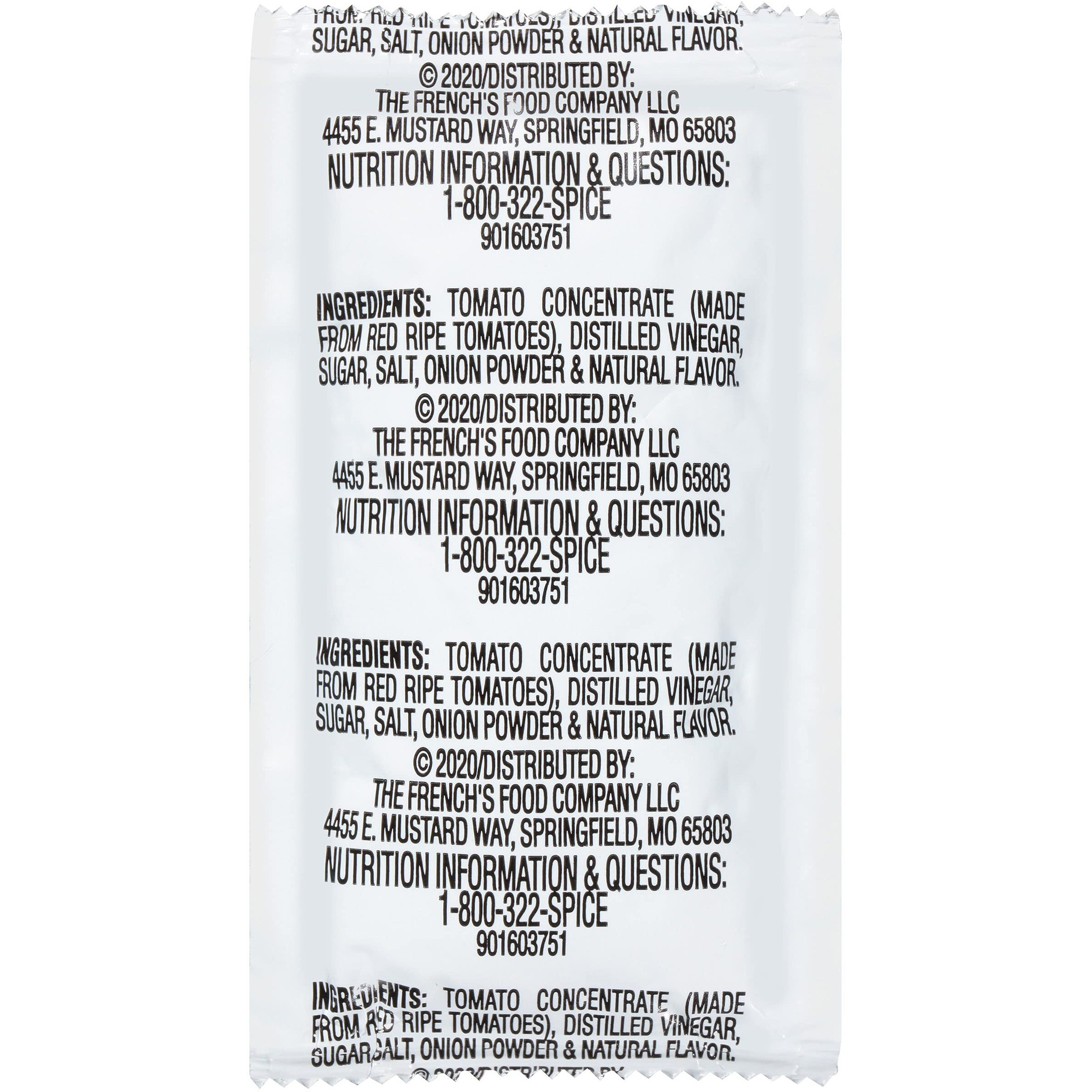 French's Tomato Ketchup Packets, 1000 Count - One Box Of 1000 Individual Ketchup Packets, Perfect For Takeout Orders And Condiment Stations