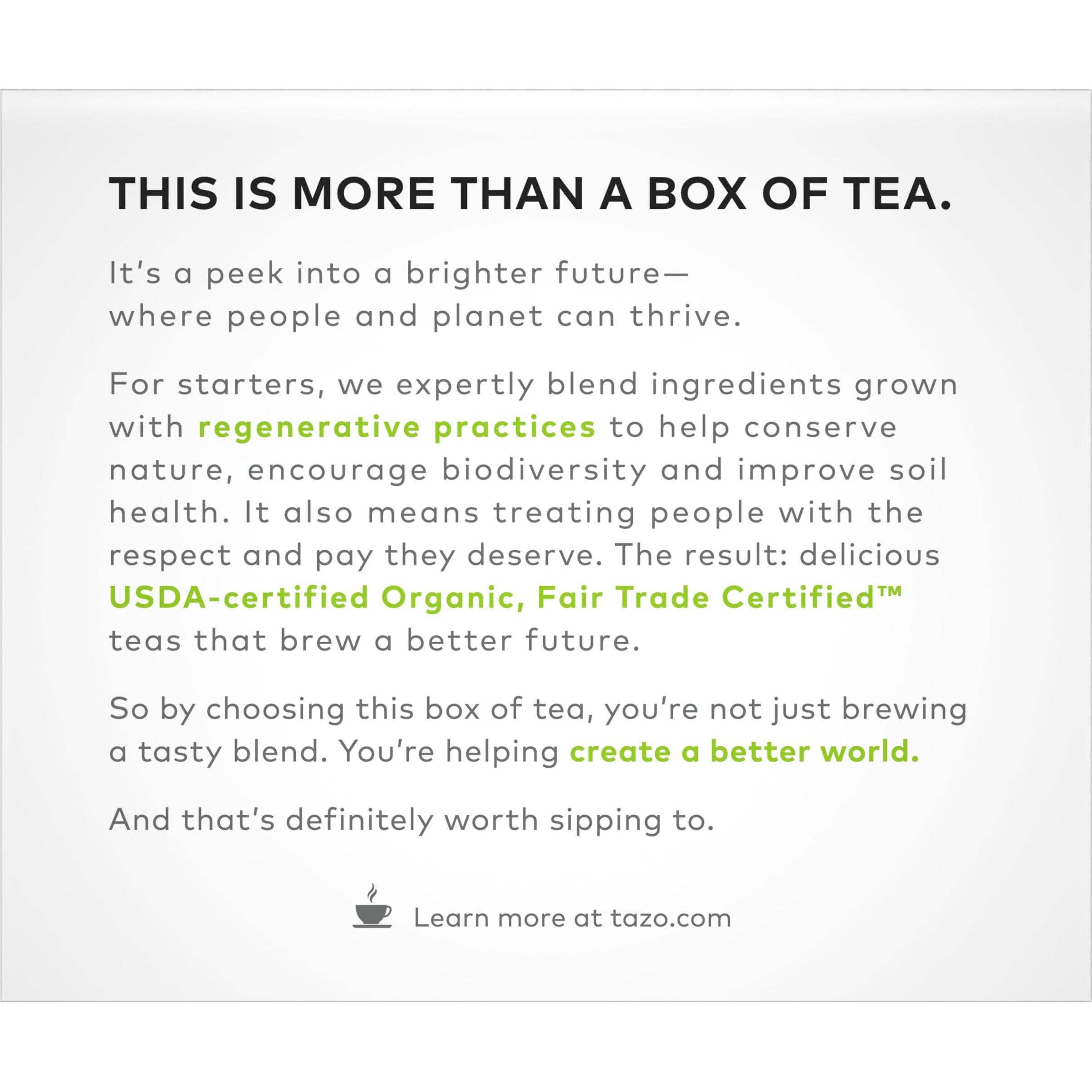 Tazo Organic Zen Green Tea Bags, 144 Total Tea Bags (36Ct - Pack Of 4)