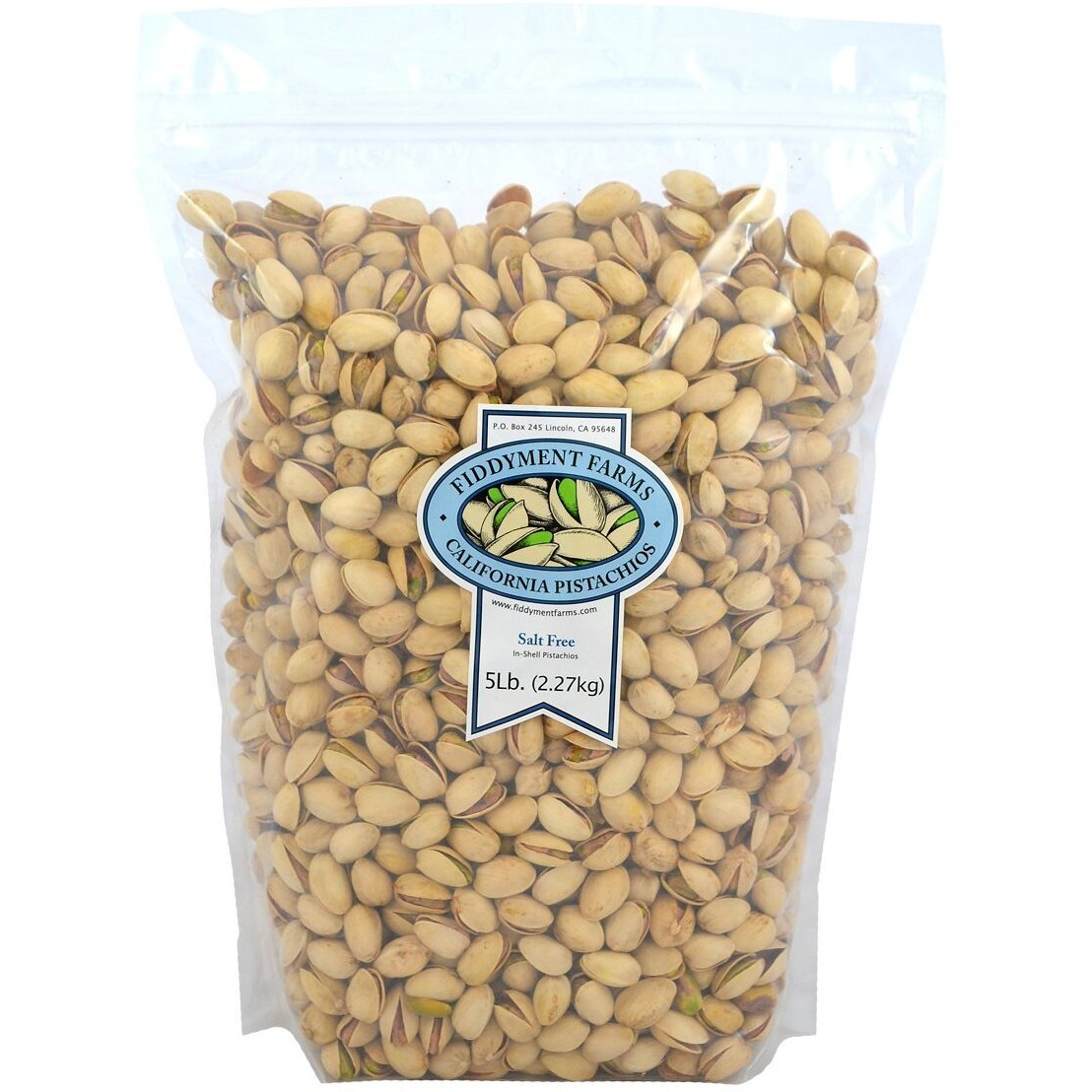 Pistachios, In-Shell Salt Free, 5 Pound