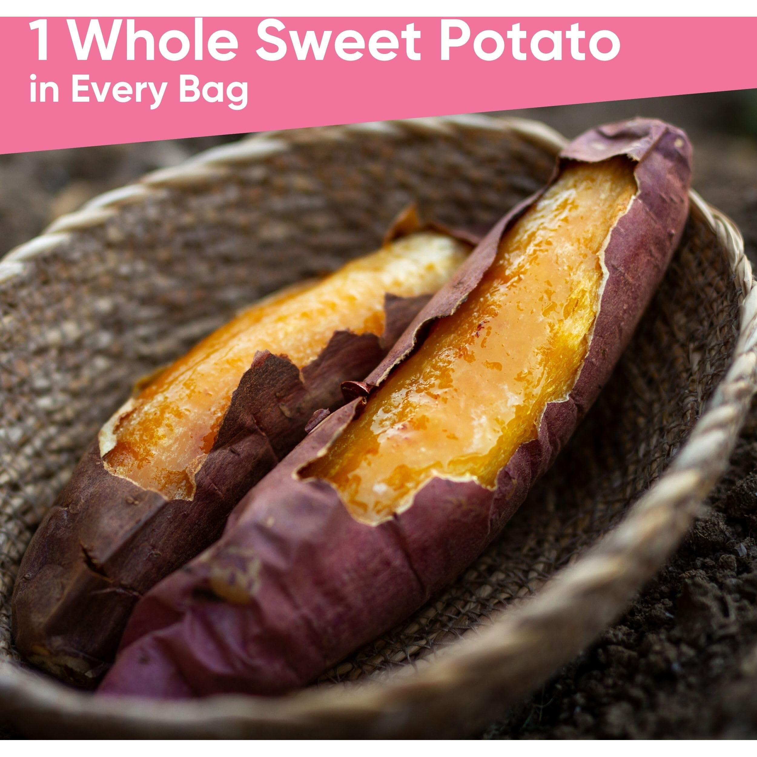 Yammy Dried Sweet Potato Sticks (Pack Of 5), 1 Ingredient Superfood Snack, Healthy, 3G Protein, Asian Korean Chinese Japanese Food, Individually Wrapped Snacks For Humans, People, Gluten Free, Vegan