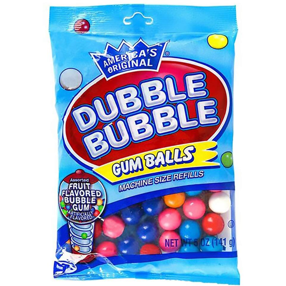 Fruit Flavored Gum Balls, Machine Size Refills, Kosher Certified Parve, 5Oz Bag (2-Pack)