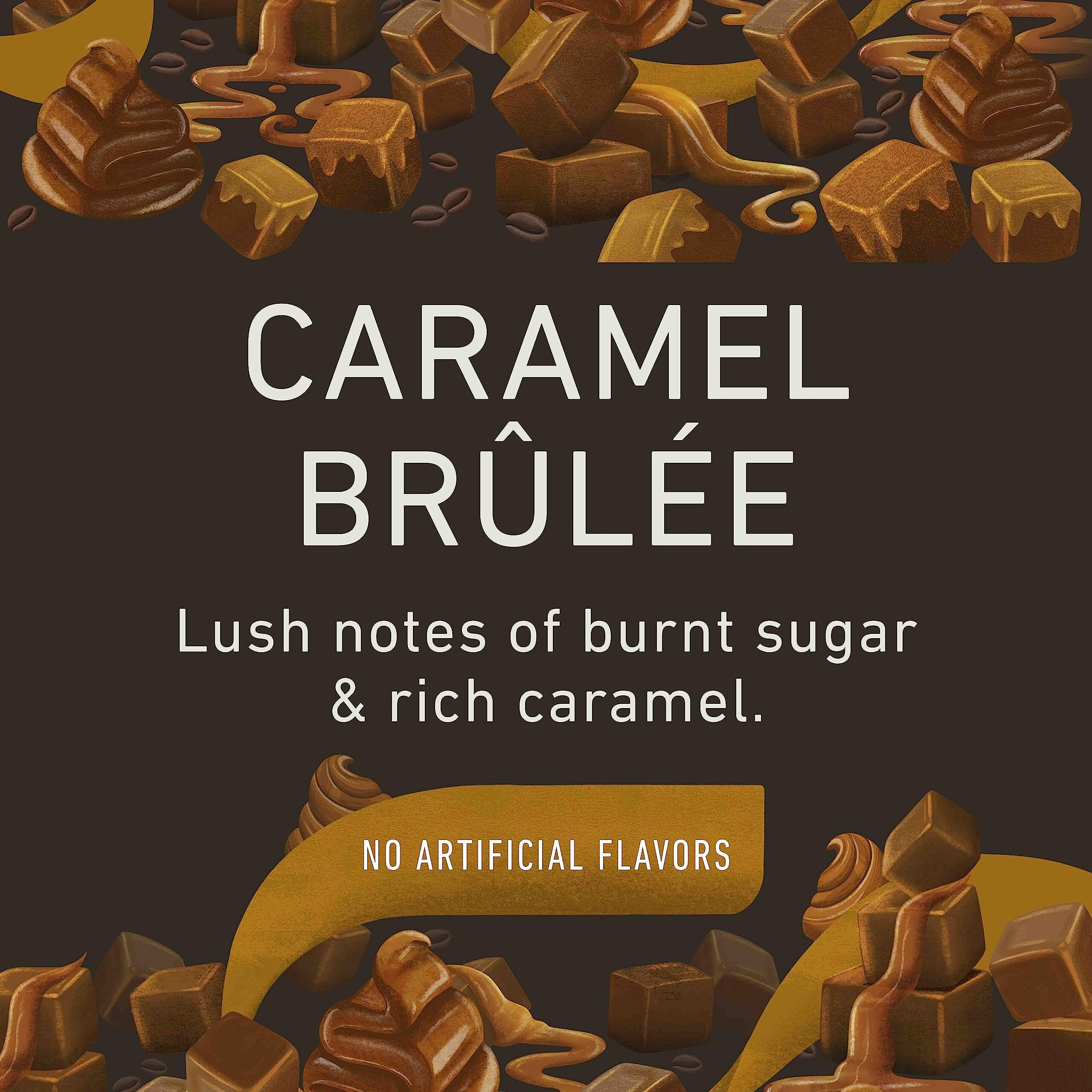 Peet's Coffee, Flavored Coffee K-Cup Pods For Keurig Brewers - Caramel Brvlve, 60 Count (6 Boxes Of 10 Pods), Light Roast