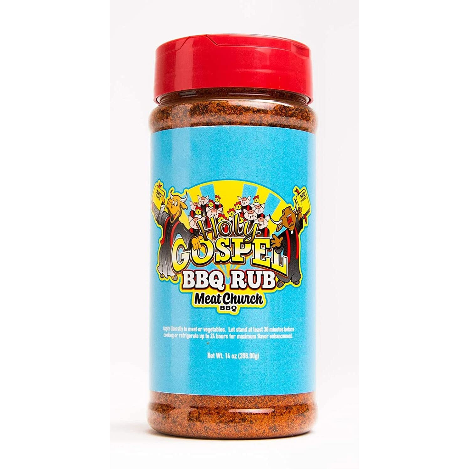 Meat Church Bbq Rub Combo Honey Hog (14 Oz) And Holy Gospel (14 Oz) Bbq Rub And Seasoning For Meat And Vegetables, Gluten Free, One Bottle Of Each