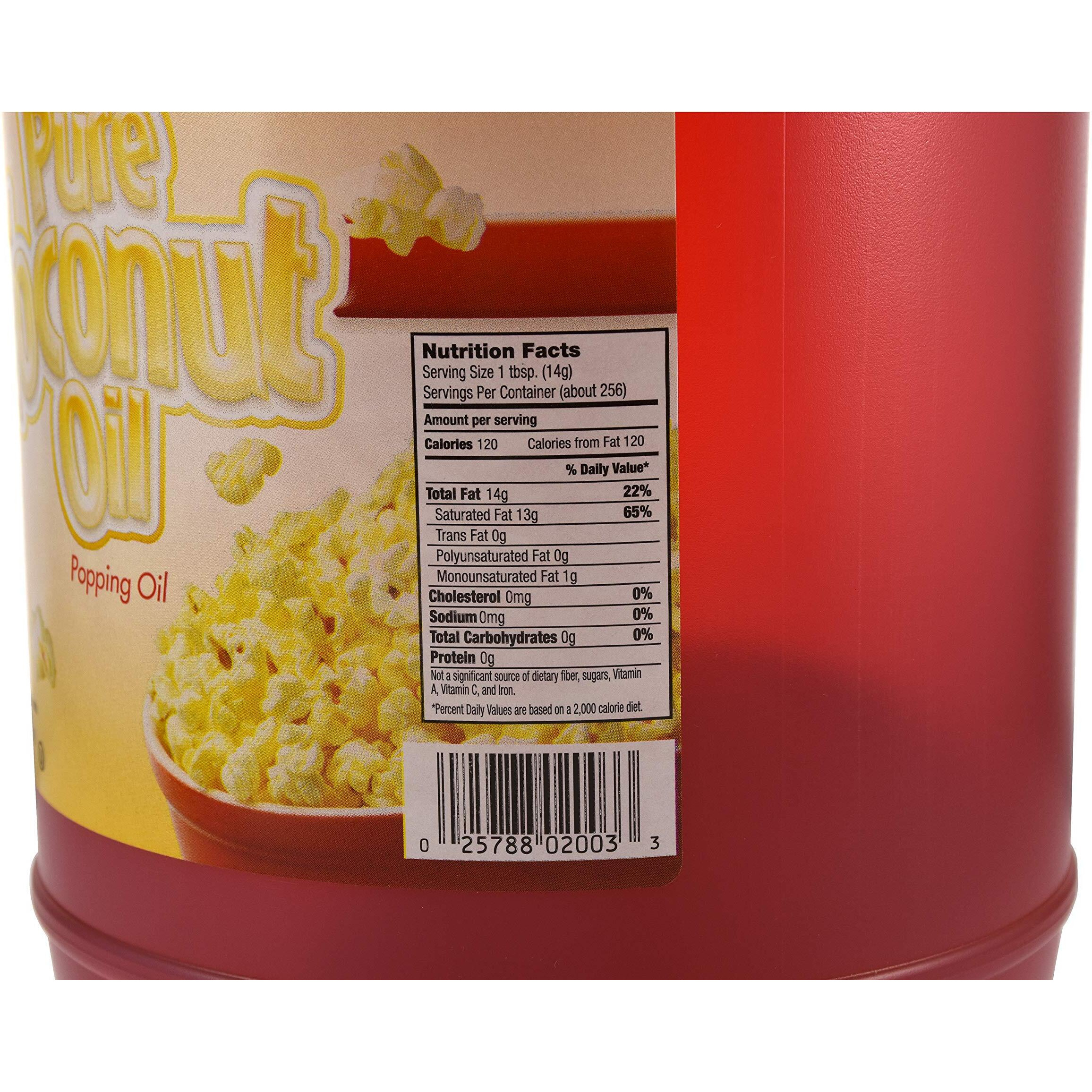 Snappy Popcorn Colored Coconut Oil, 1 Gallon,128 Fl Oz (Pack Of 1)