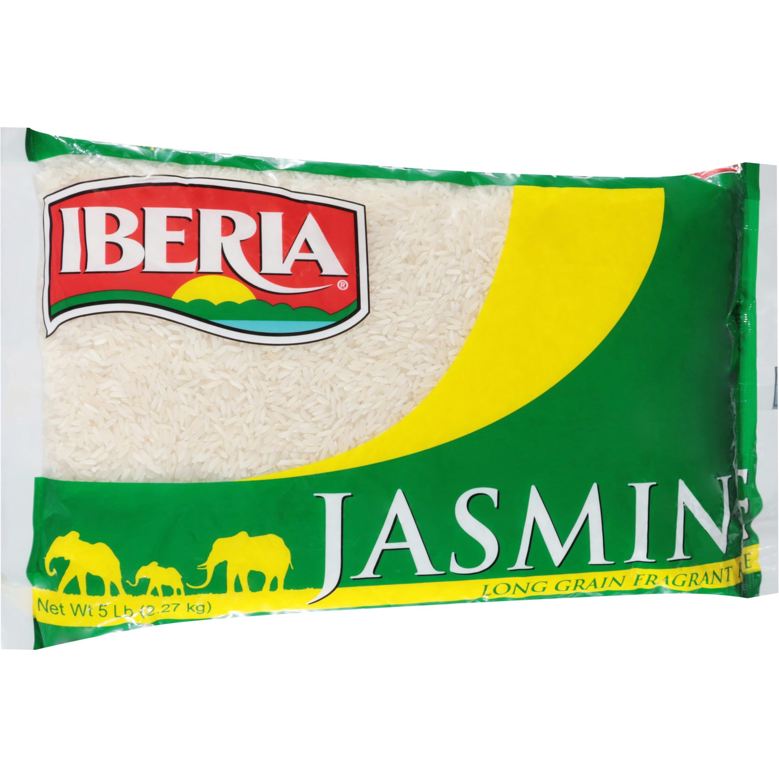 Iberia Jasmine Rice, 5 Lbs. Long Grain Naturally Fragrant Enriched Jasmine Rice