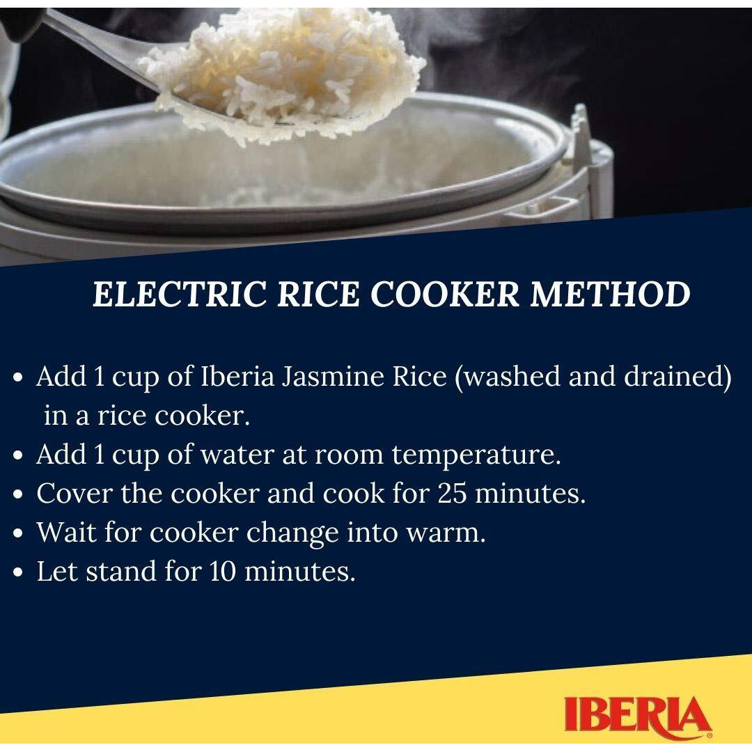 Iberia Jasmine Rice, 5 Lbs. Long Grain Naturally Fragrant Enriched Jasmine Rice