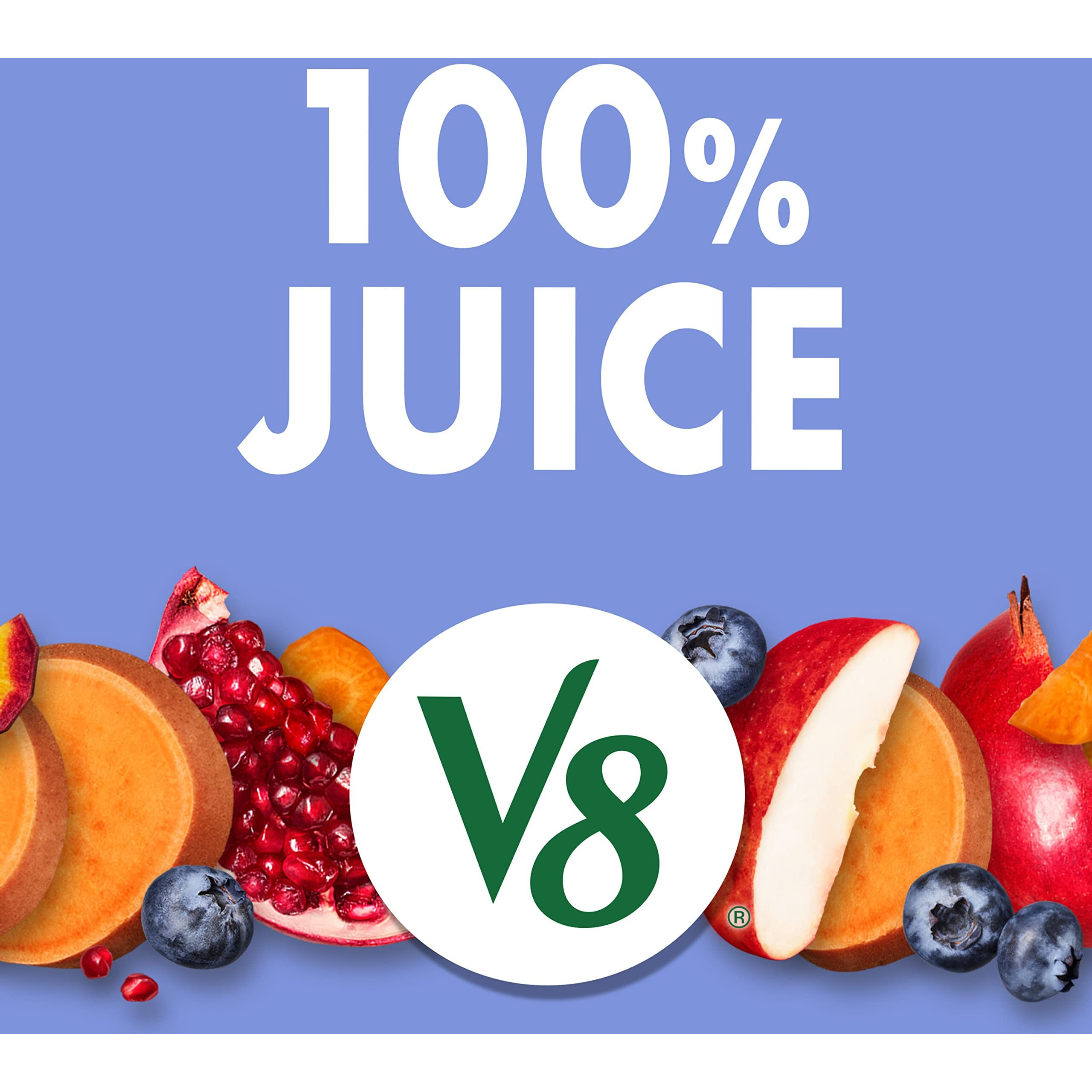 V8 Pomegranate Blueberry 100% Fruit And Vegetable Juice, 46 Fl Oz Bottle (6 Pack)