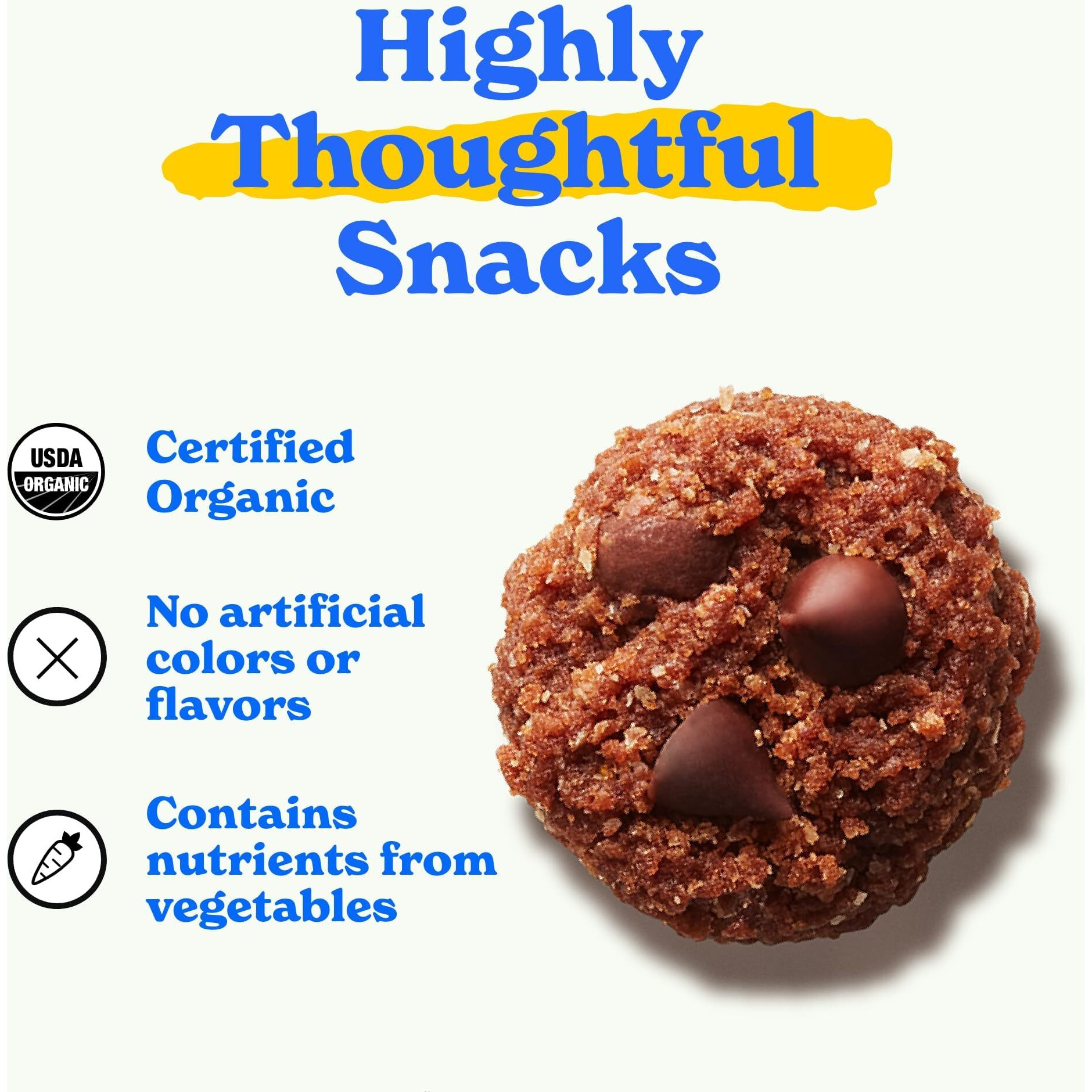 Madegood Double Chocolate Soft Baked Mini Cookies (30 Count - 0.85 Oz Each) Allergy Friendly, Gluten Free And Organic Delicious Chocolate Snacks