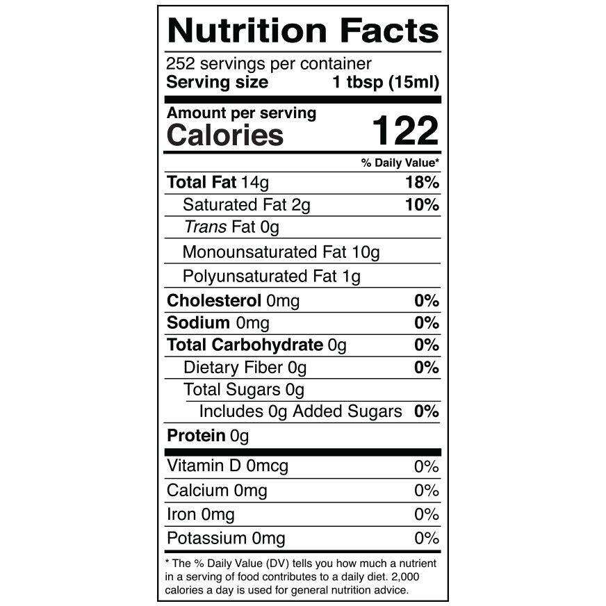 Kevala Organic Extra Virgin Olive Oil, 1 Gallon, 128 Fl Oz