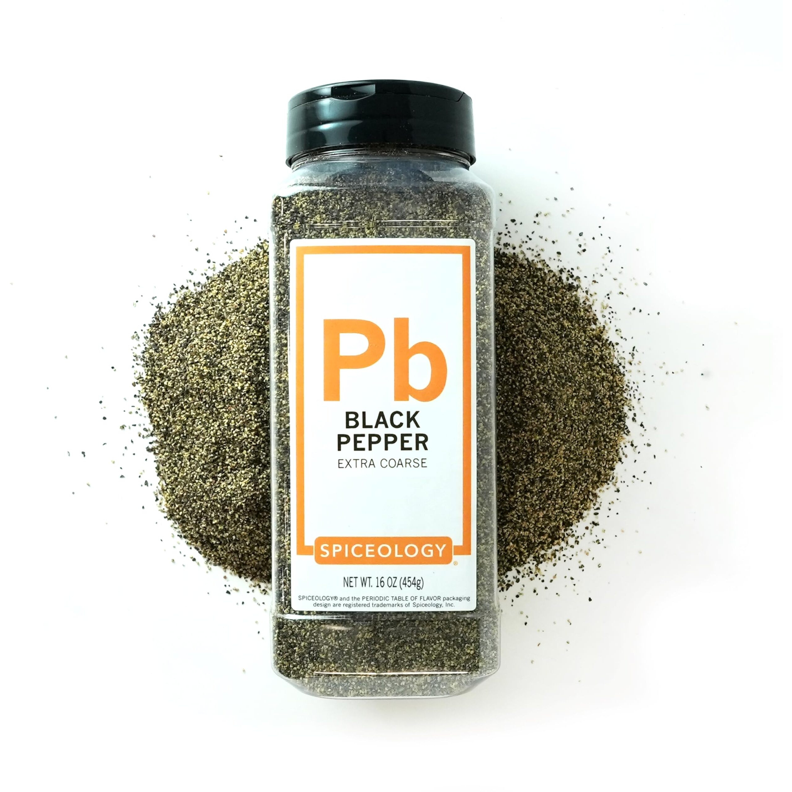 Spiceology - Extra Coarse Ground Black Pepper - Bulk Pepper For Home Cooks, Chefs, And Professional Kitchens - 16 Oz