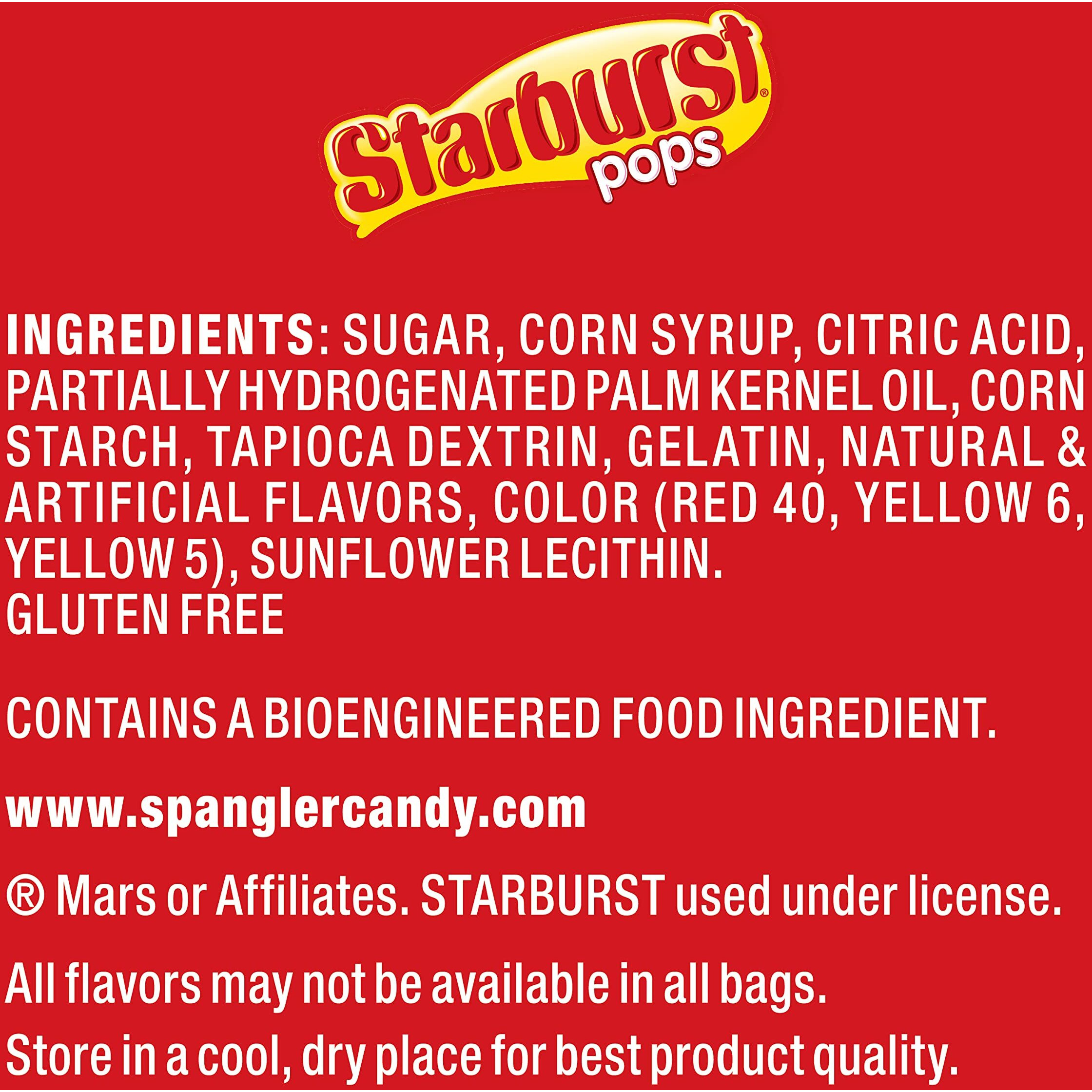 Spangler Candy Starburst Original Lollipops, 0.85 Ounce Pops - 72 Count Display Box