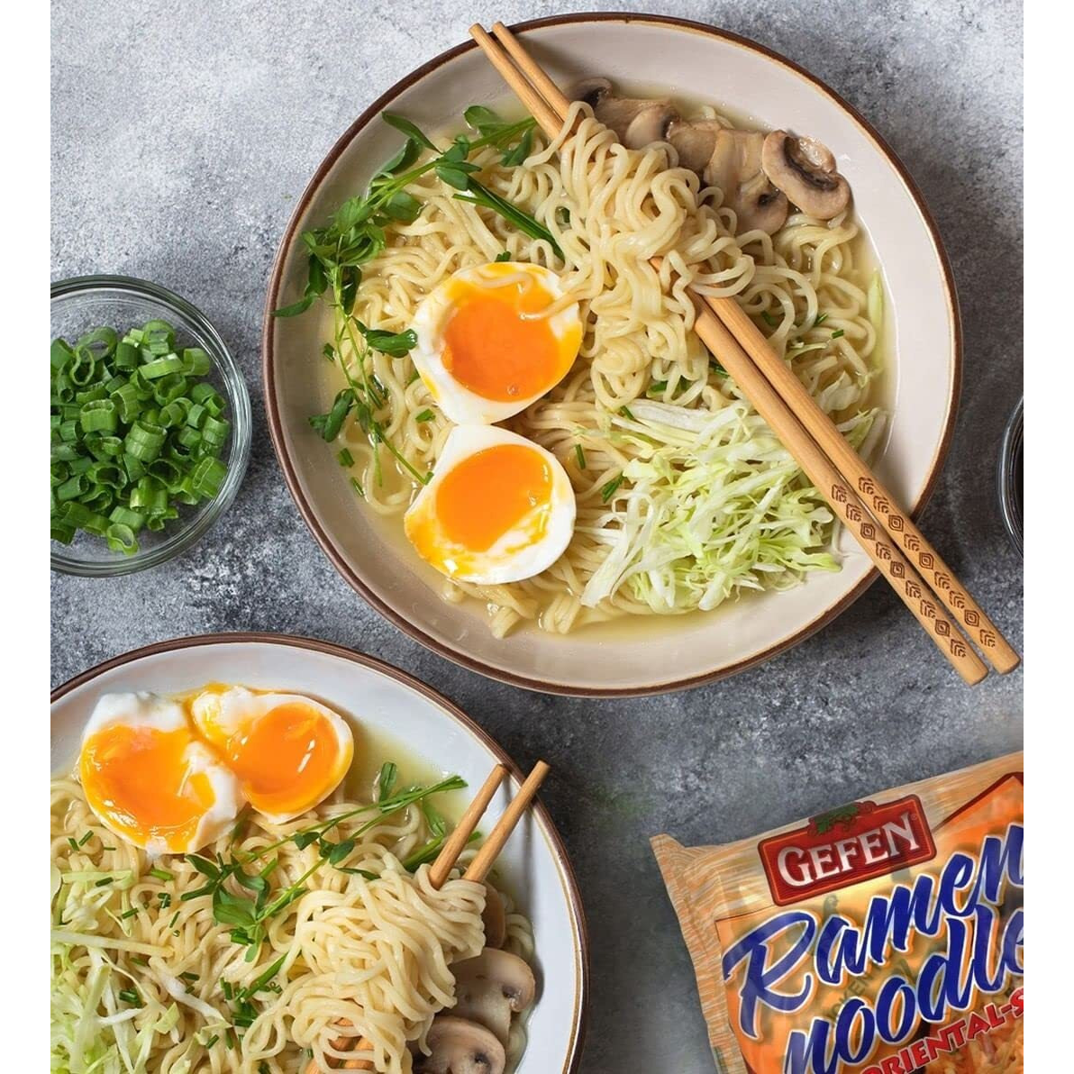 Gefen, Instant Ramen Noodles, No Msg Chicken Flavor, 3Oz (24 Pack) Meat Free, Certified Kosher