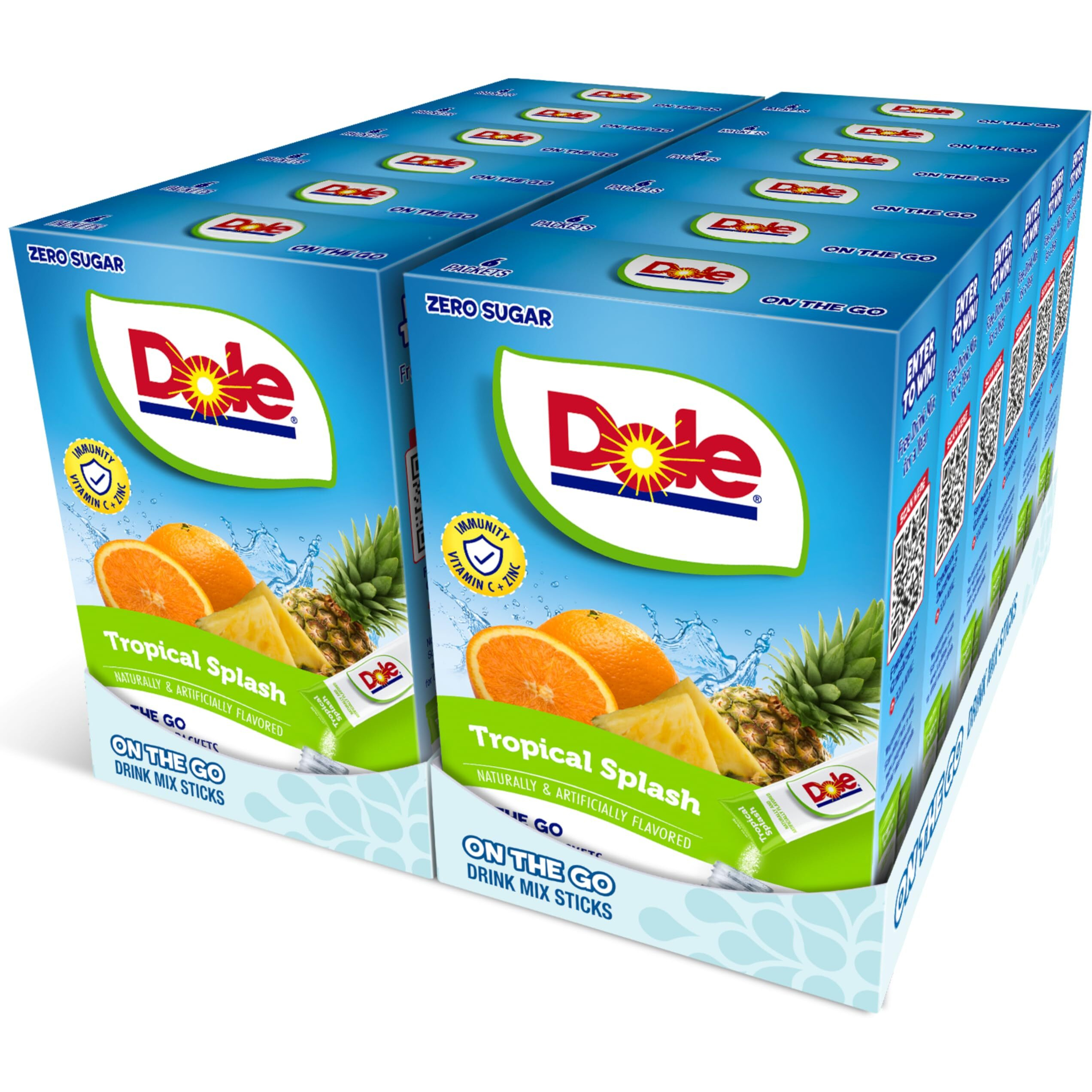 Juicy Mixes Tropical Splash Dole- Powder Drink Mix - Sugar Free & Delicious, Makes 72 Flavored Water Beverages, 72.0 Count