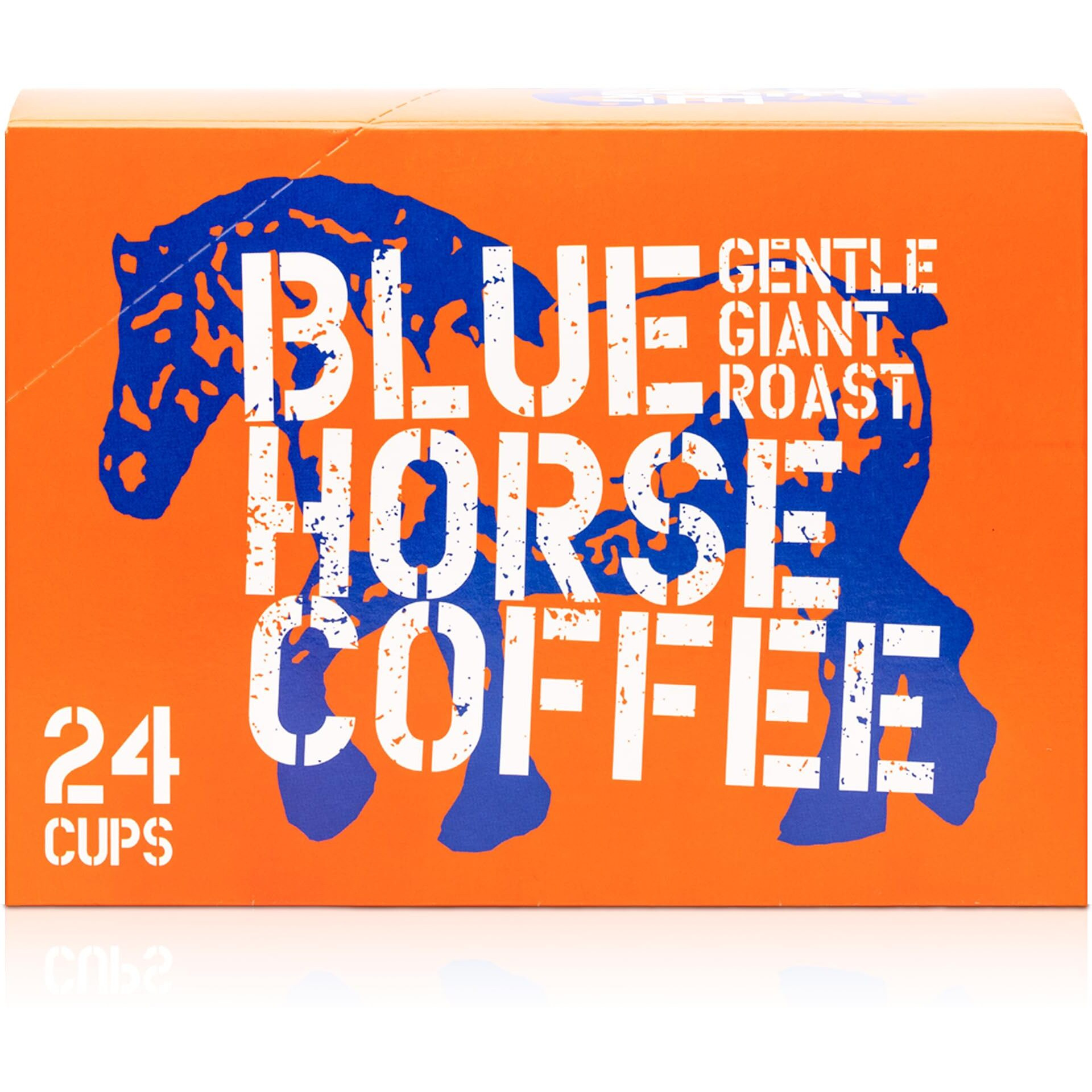 Blue Horse Coffee Pods - Medium Roast 'Gentle Giant' Original - Compatible With Keurig Coffee Pods K Cups 2.0-24 Count - Farm-Fresh Premium Arabica Coffee Beans