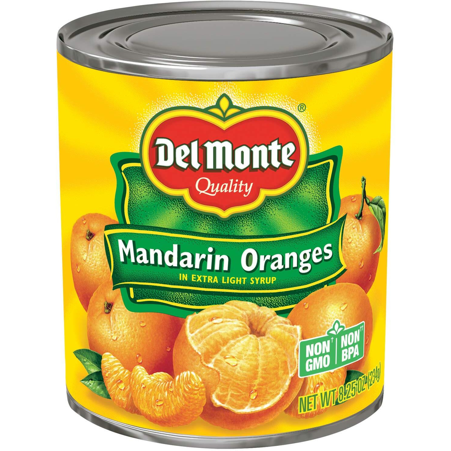 Del Monte Canned Mandarin Oranges, 8.25 Ounce (Pack Of 12)