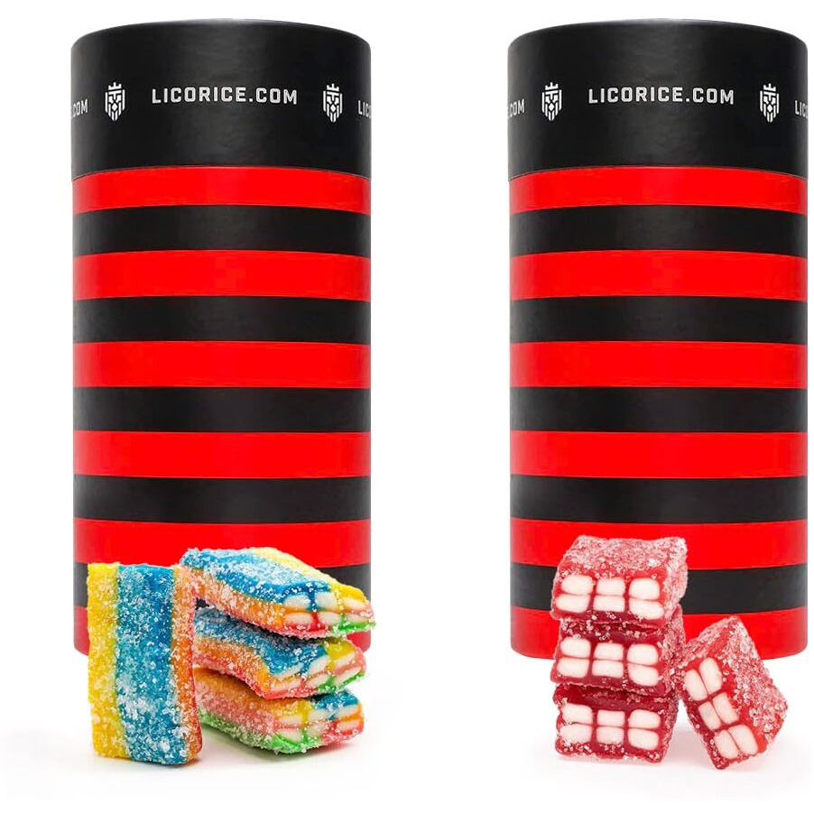Licorice.Com Gourmet Licorice Candy Duo Pack - Sarah's Favorite & Sweet N' Sour Petites